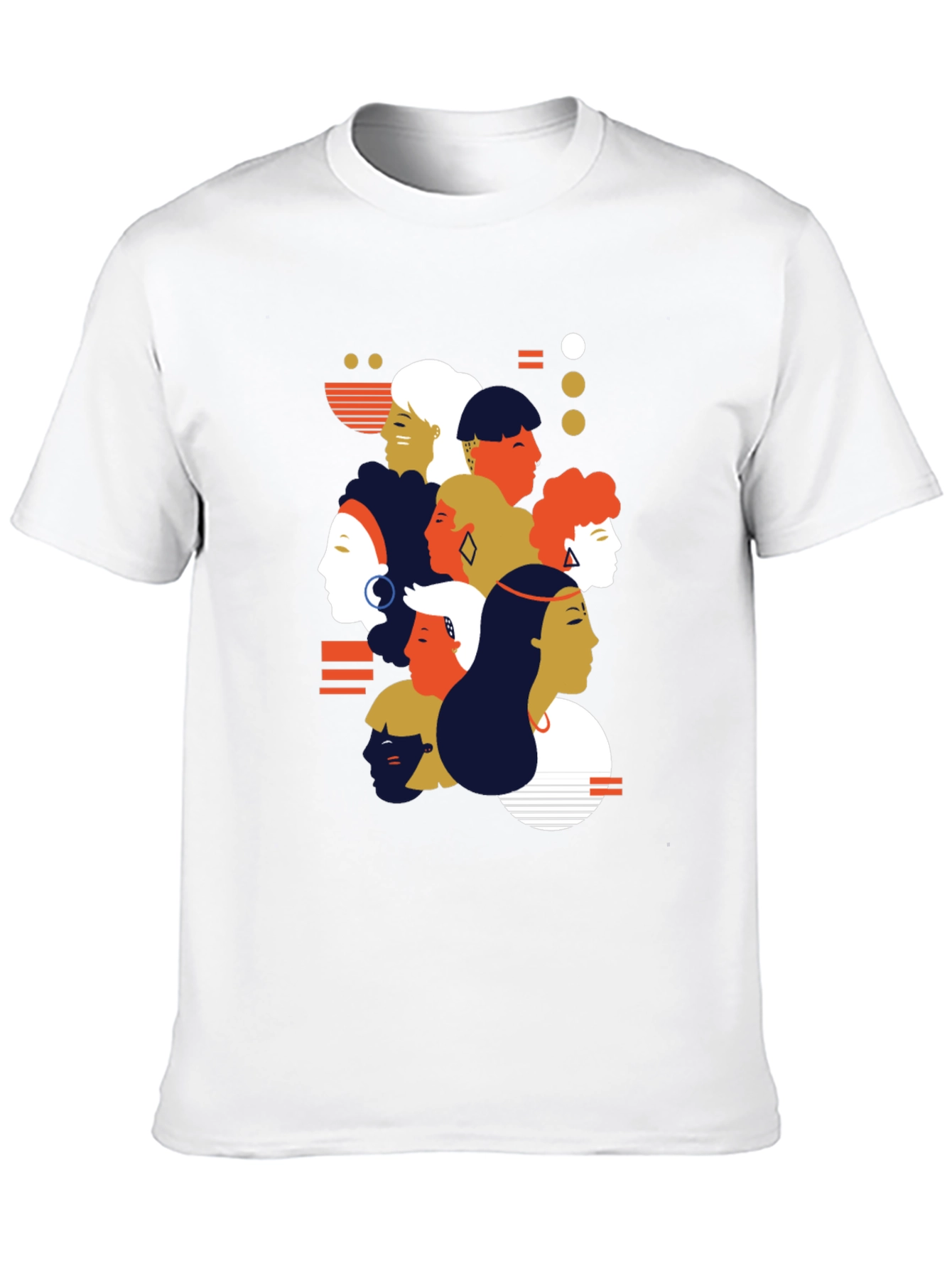Diverse Faces Graphic Tee - Unisex Black T-Shirt