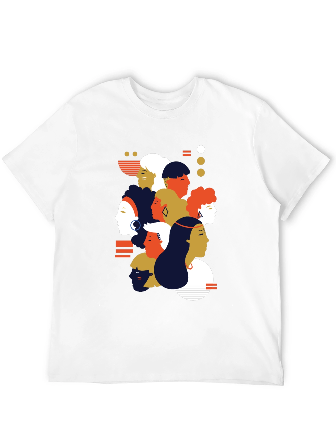 Diverse Faces Graphic Tee - Unisex Black T-Shirt
