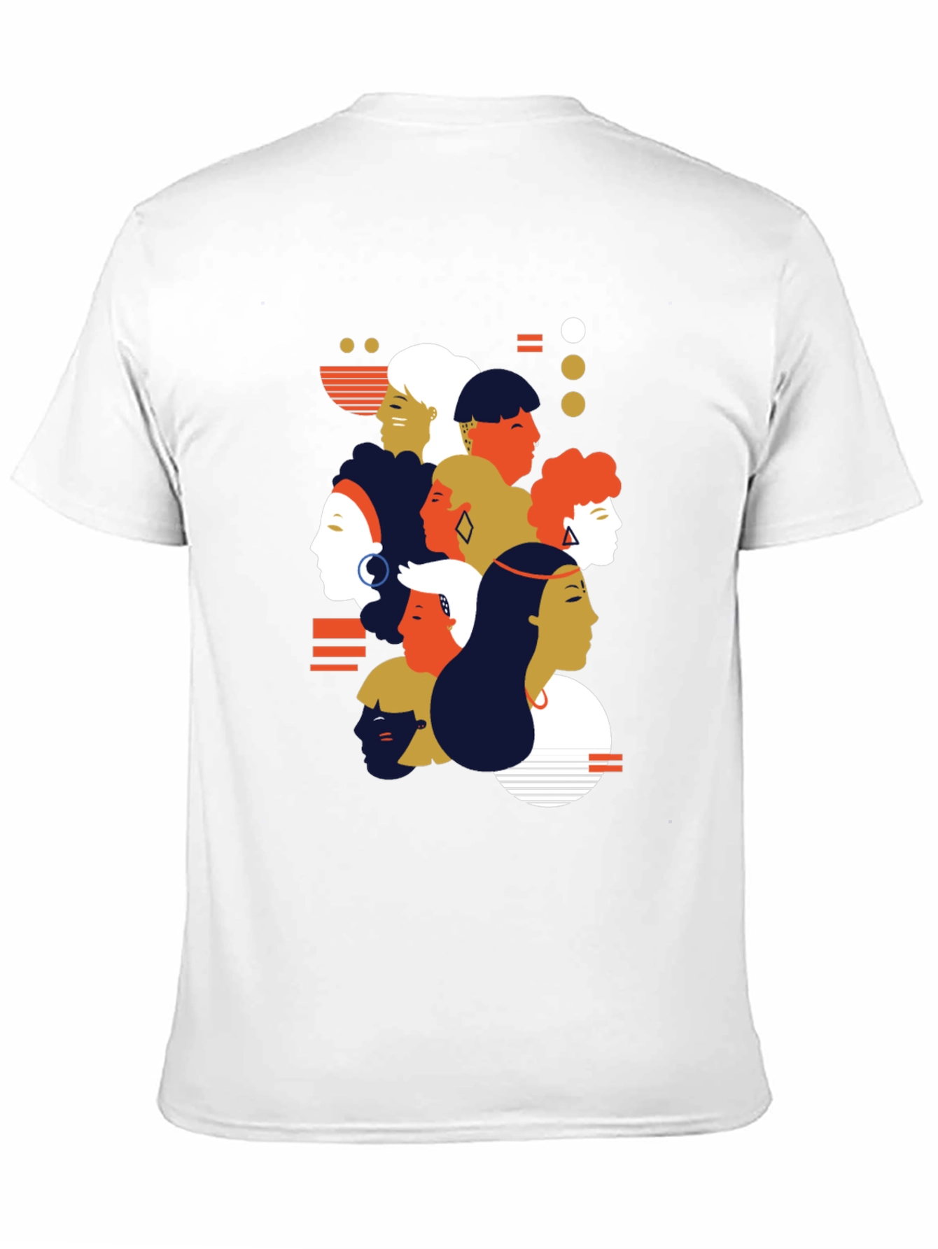Diverse Faces Graphic Tee - Unisex Black T-Shirt