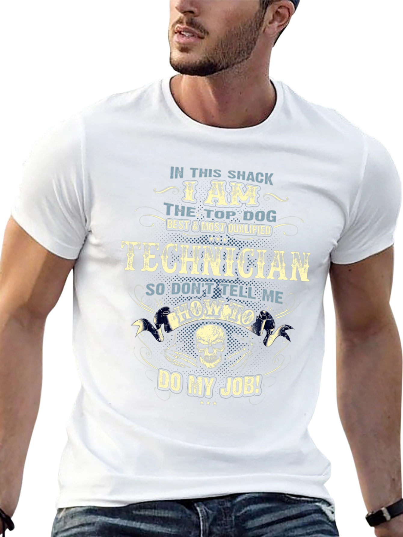 Technician Top Dog Graphic T-Shirt