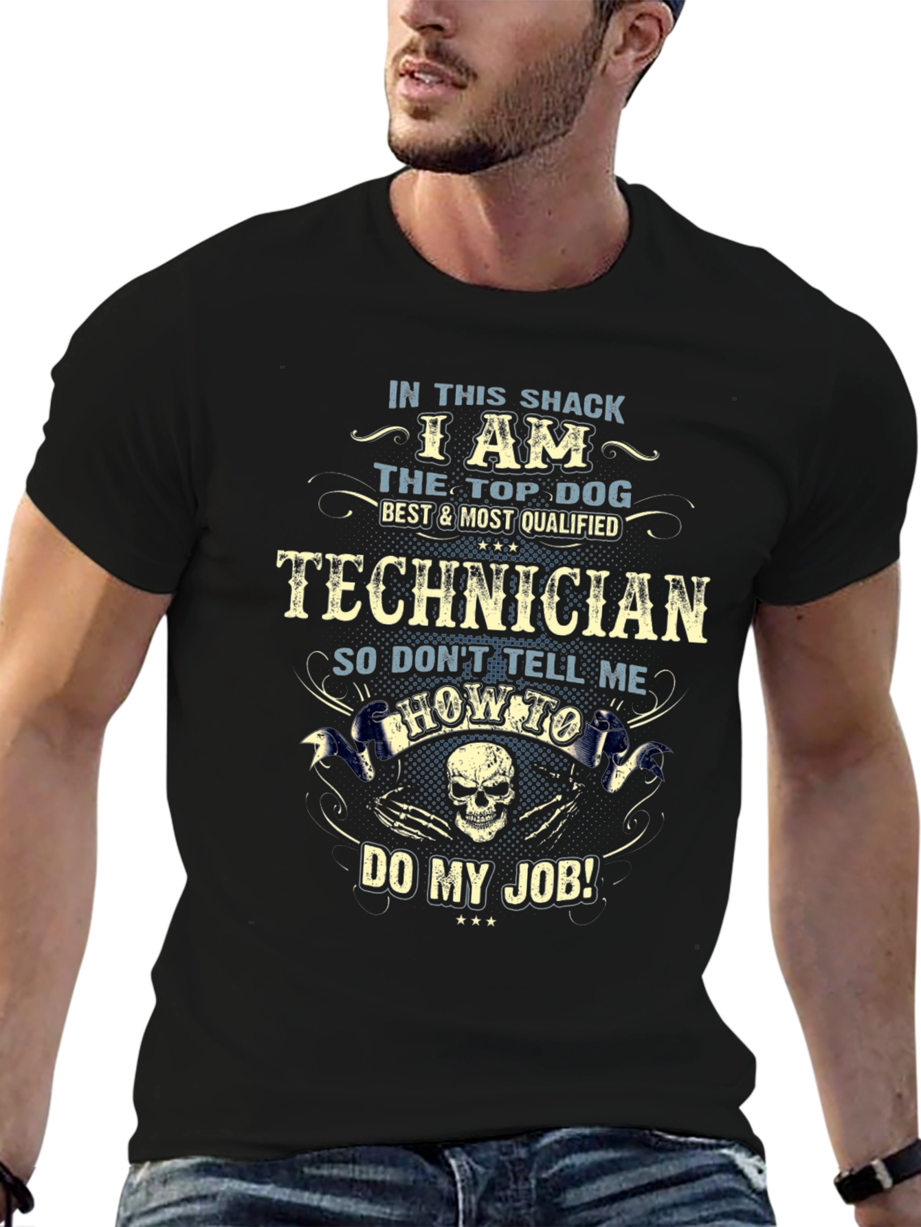 Technician Top Dog Graphic T-Shirt