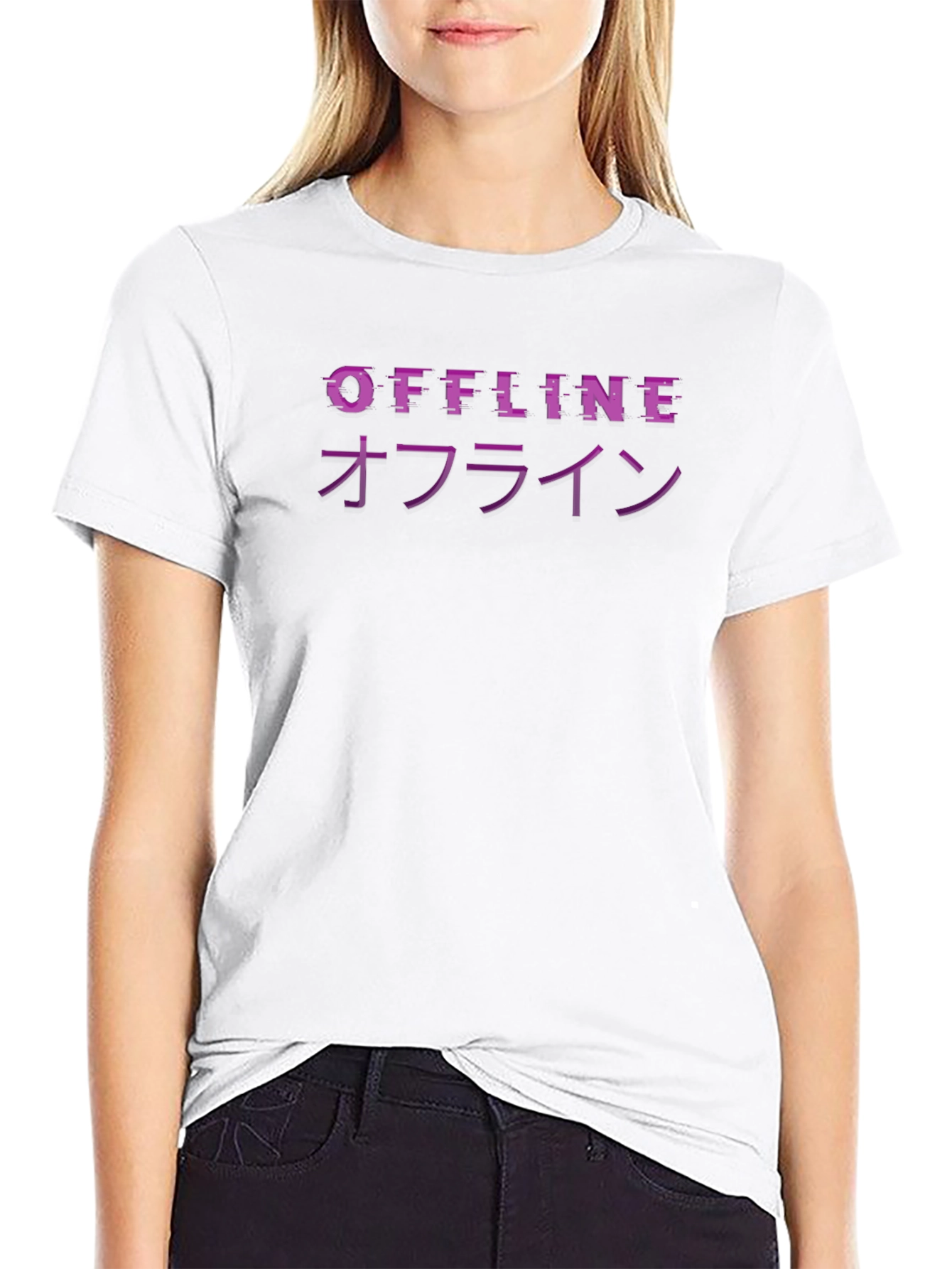 Offline Glitch T-Shirt - Stylish Graphic Tee