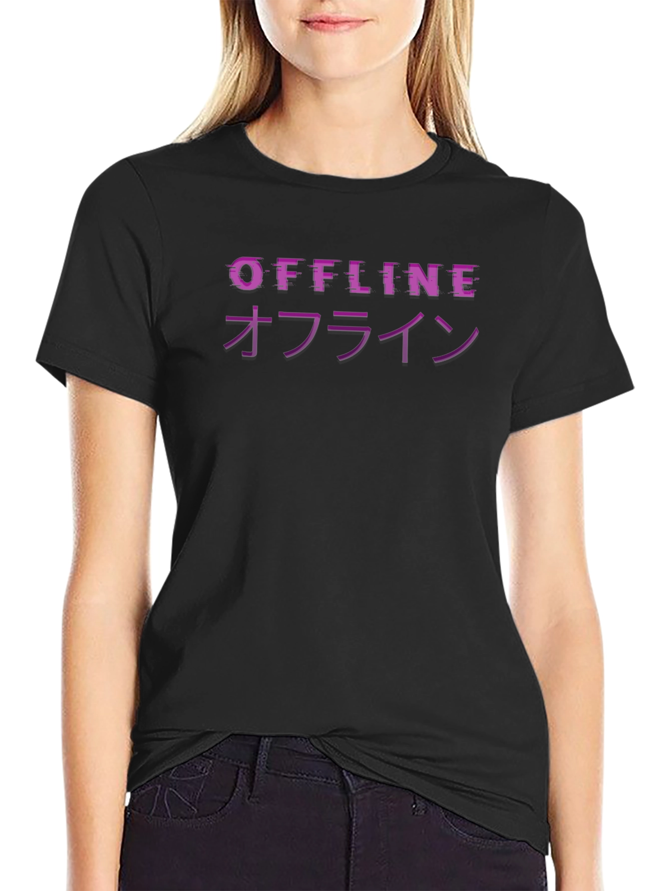 Offline Glitch T-Shirt - Stylish Graphic Tee