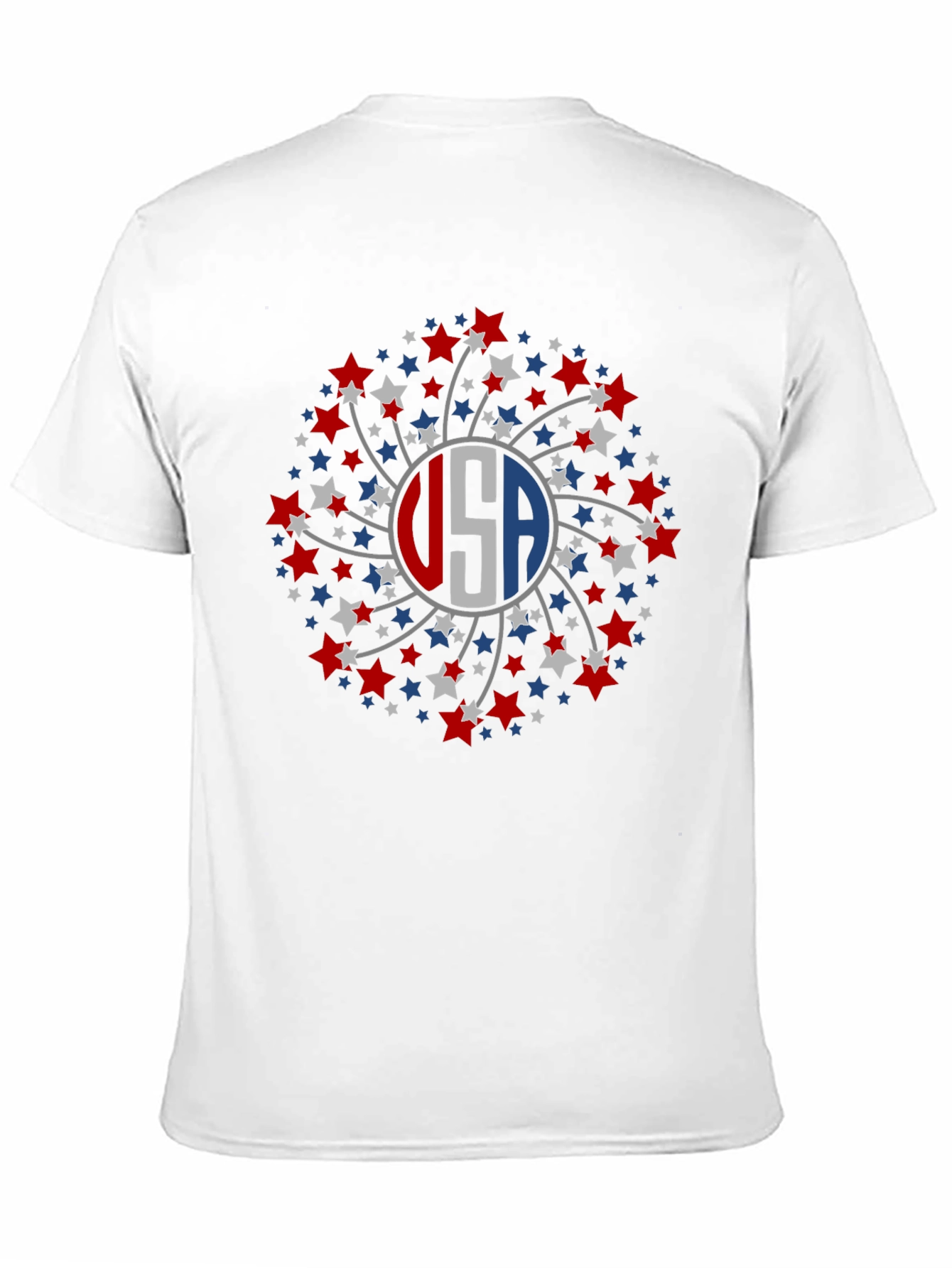 USA Starburst Graphic Tee - Patriotic Style