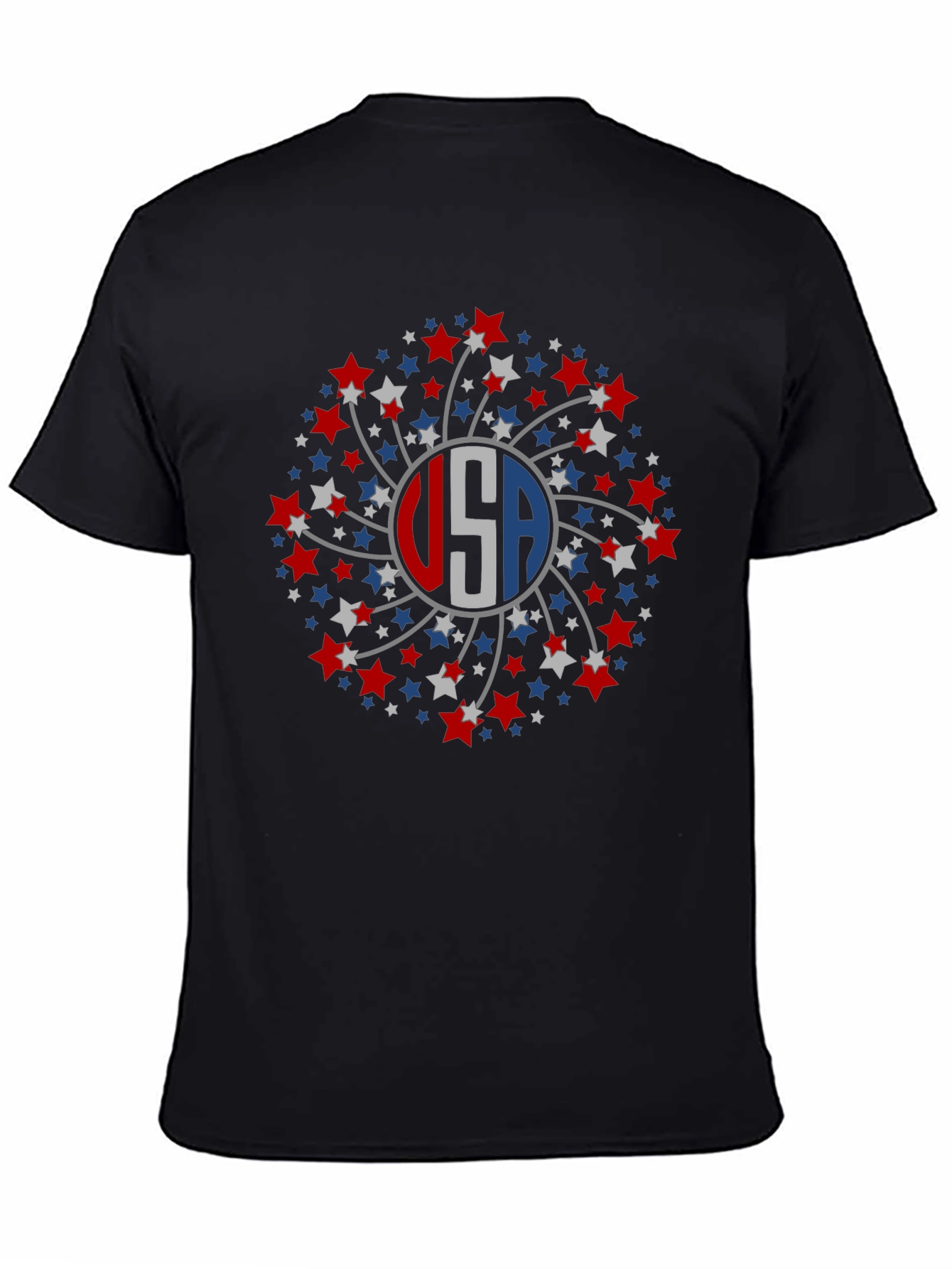 USA Starburst Graphic Tee - Patriotic Style