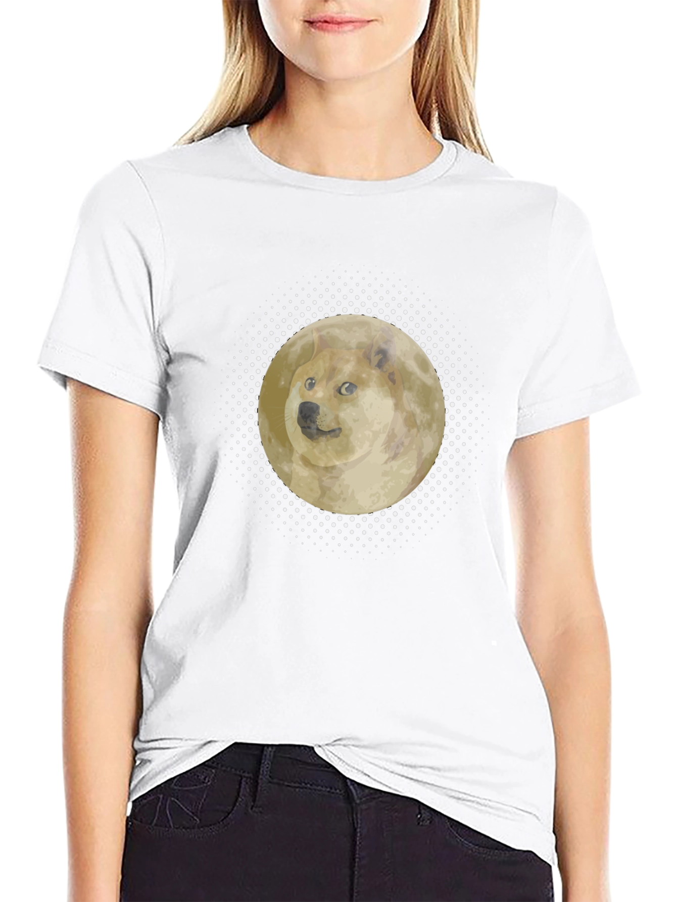Doge Moon T-Shirt - Meme Crypto Tee