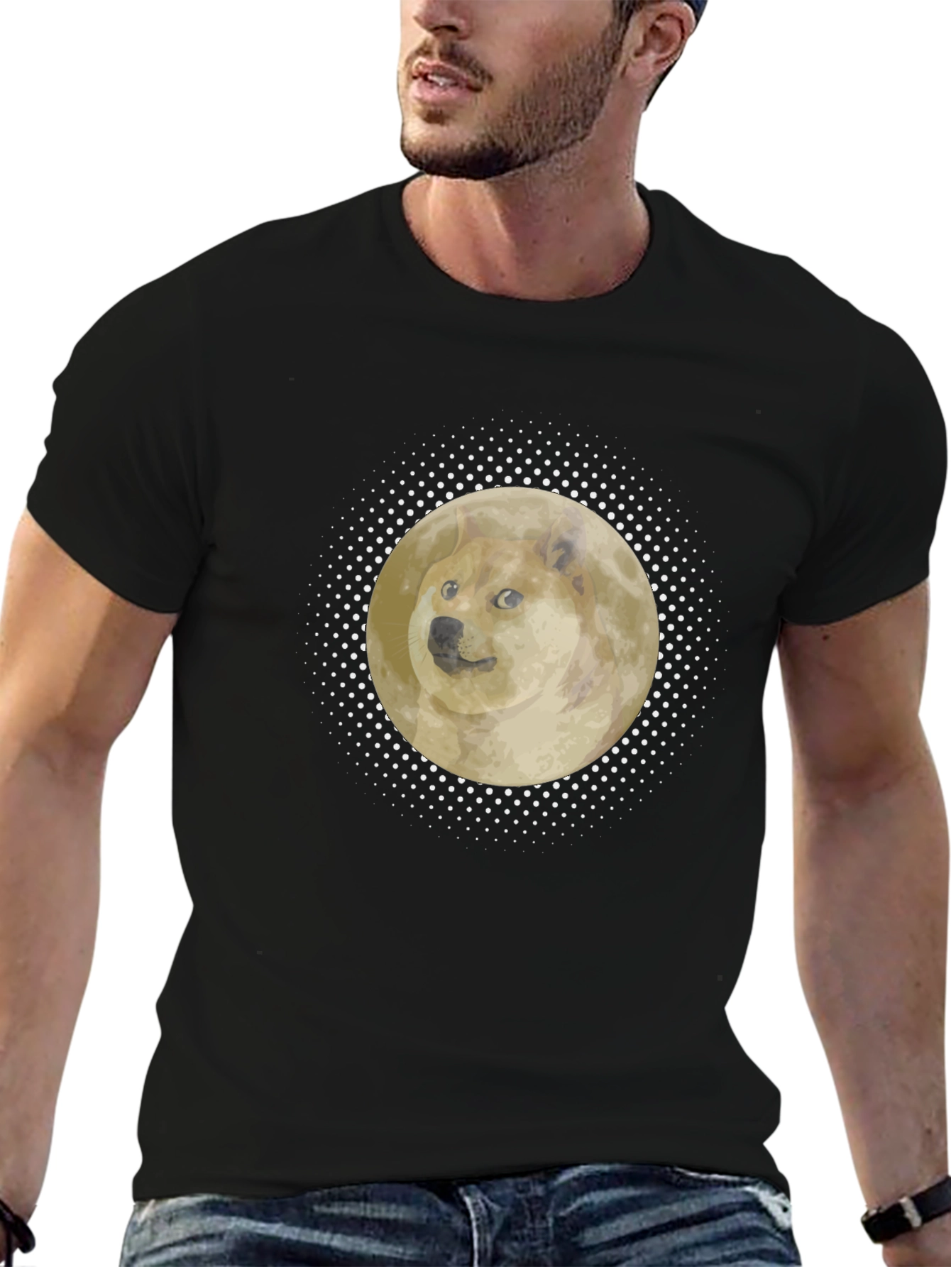 Doge Moon T-Shirt - Meme Crypto Tee
