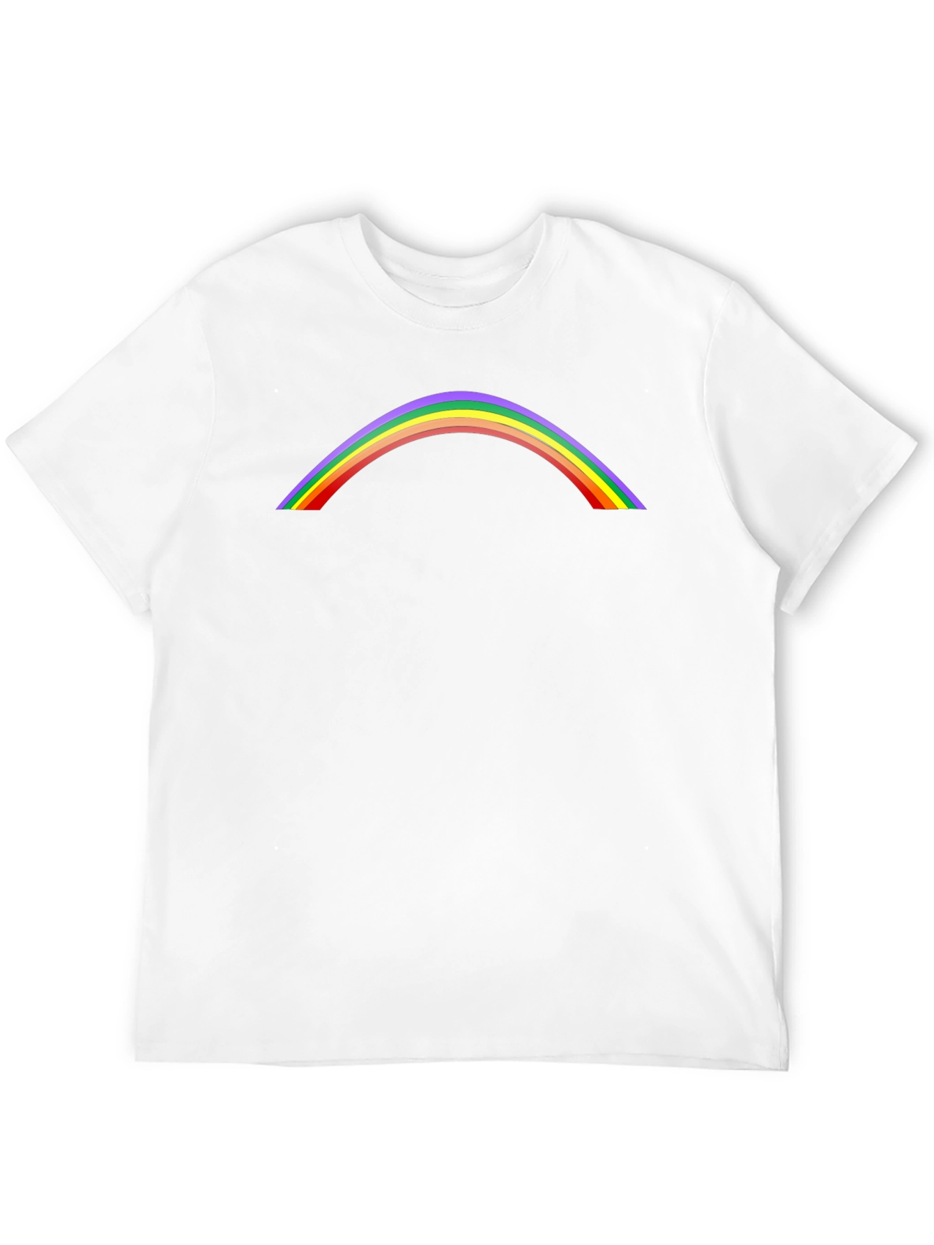Rainbow Arch Graphic Tee - Stylish Casual Shirt