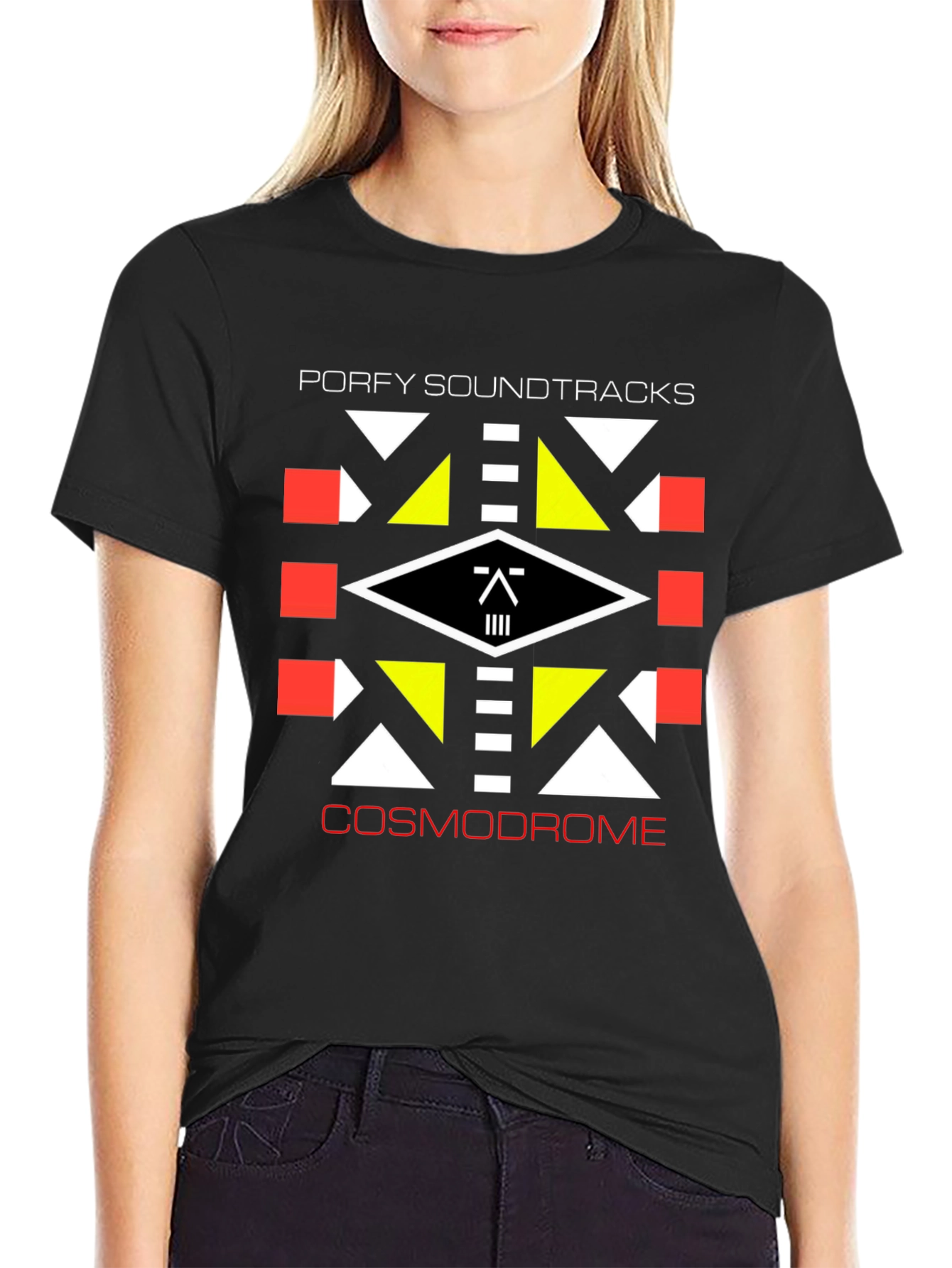 Porfy Soundtracks Cosmodrome Graphic Tee - Black Cotton