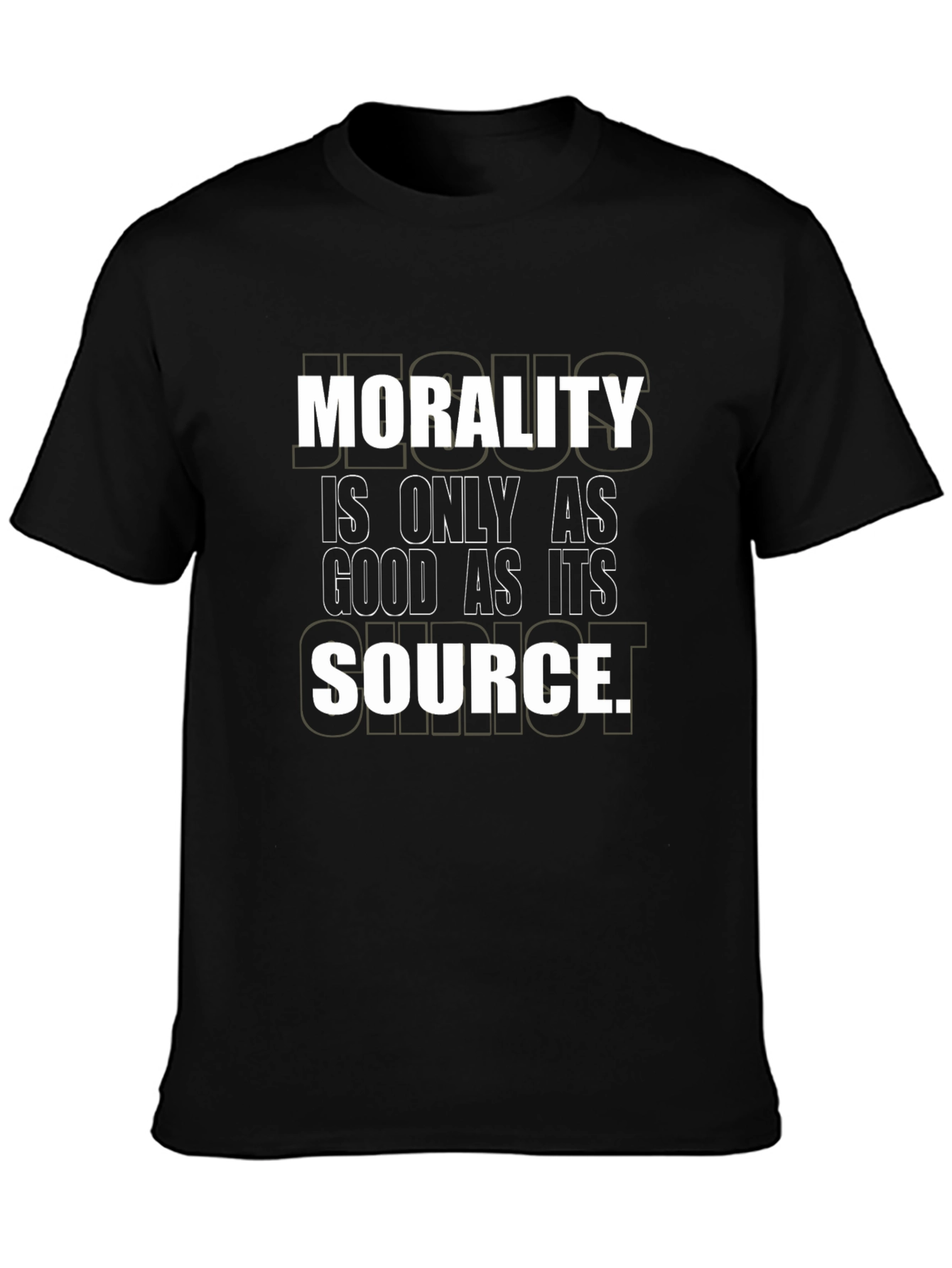 Morality Source Graphic Tee - Unisex Black T-Shirt
