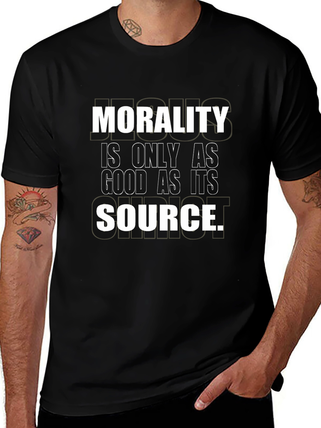 Morality Source Graphic Tee - Unisex Black T-Shirt