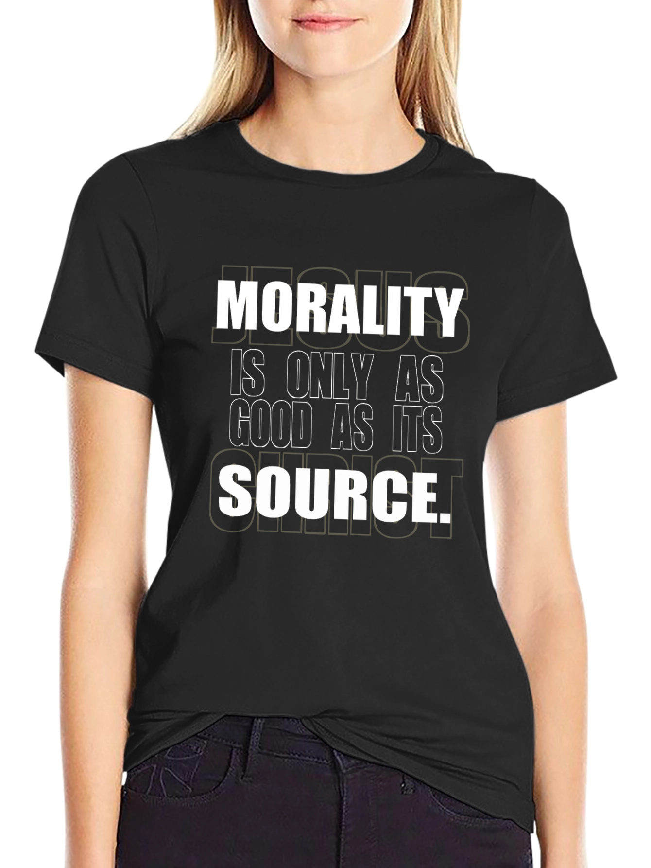 Morality Source Graphic Tee - Unisex Black T-Shirt