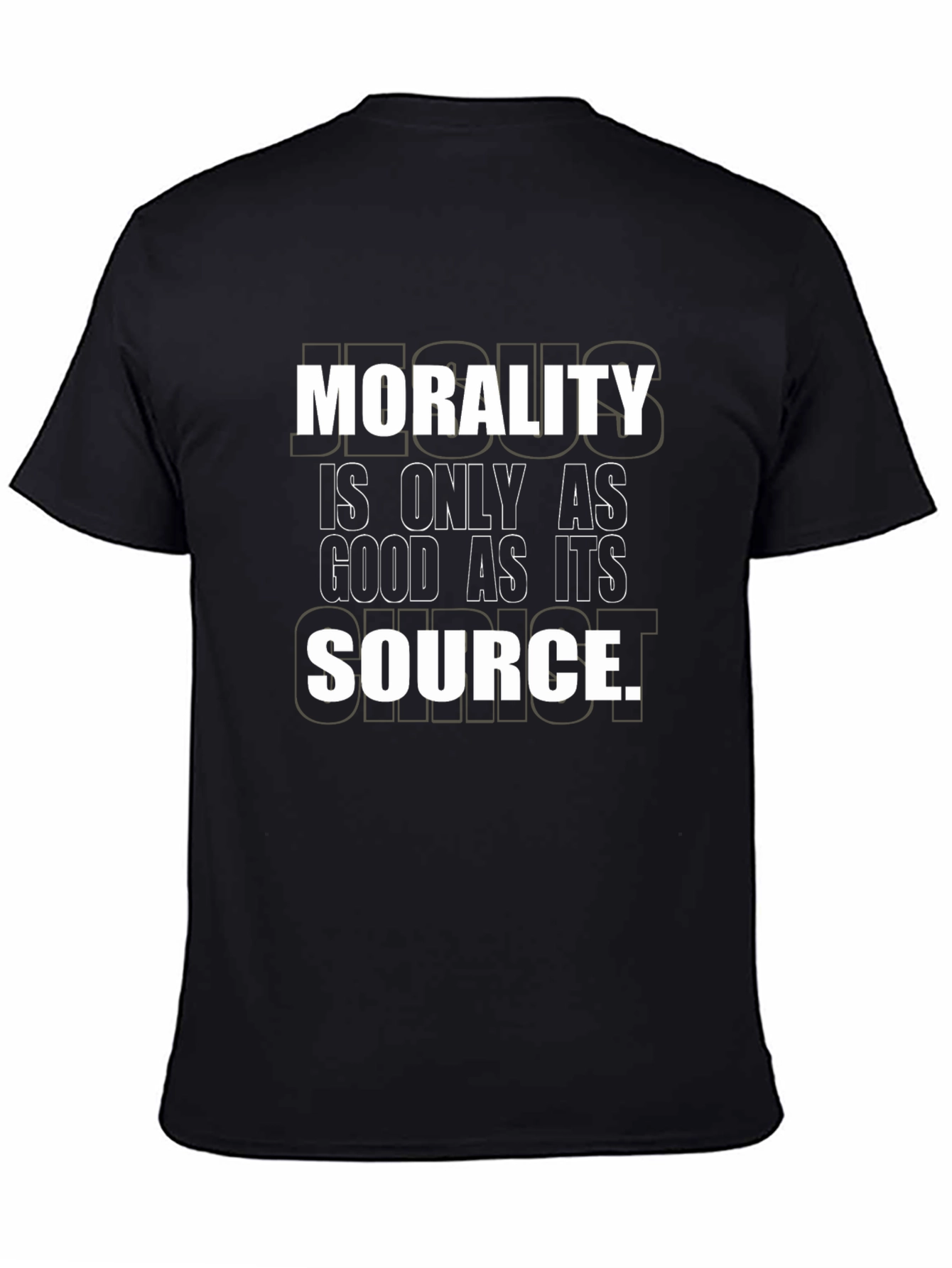 Morality Source Graphic Tee - Unisex Black T-Shirt