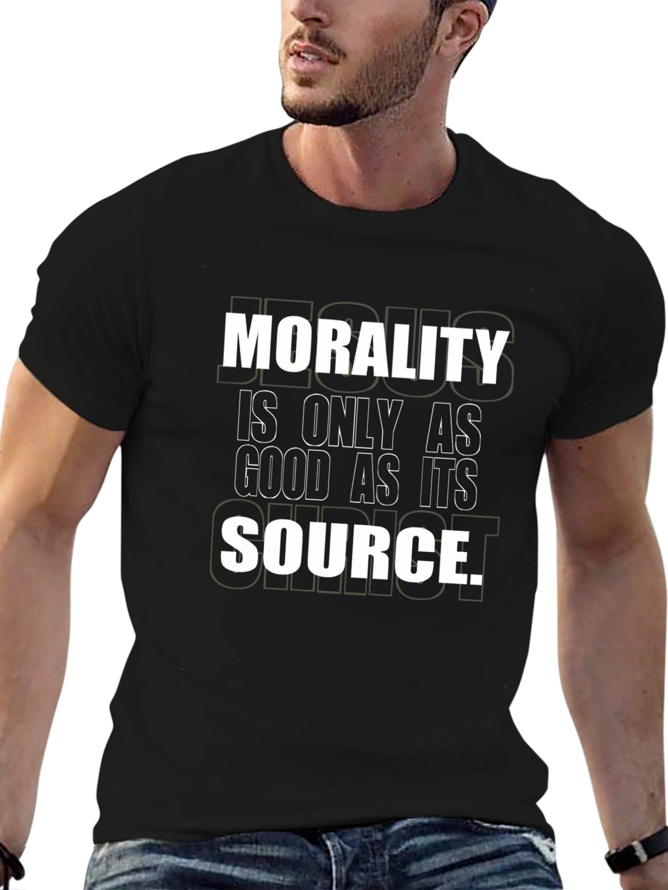 Morality Source Graphic Tee - Unisex Black T-Shirt