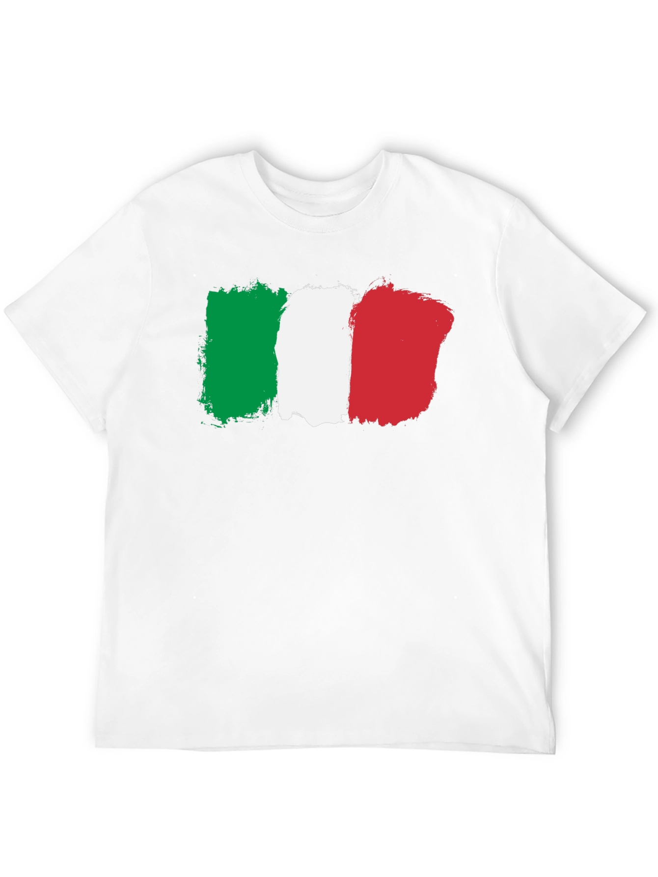 Italy Flag Graphic T-Shirt - Black Crew Neck Tee