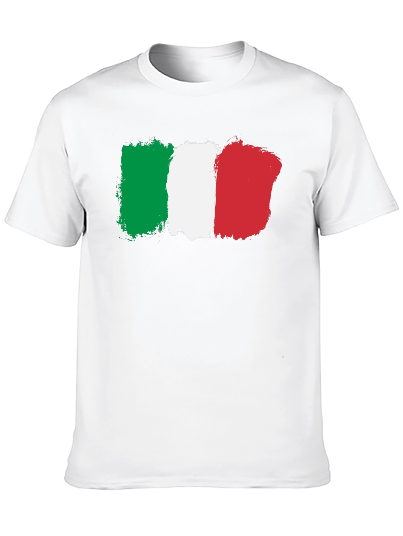 Italy Flag Graphic T-Shirt - Black Crew Neck Tee