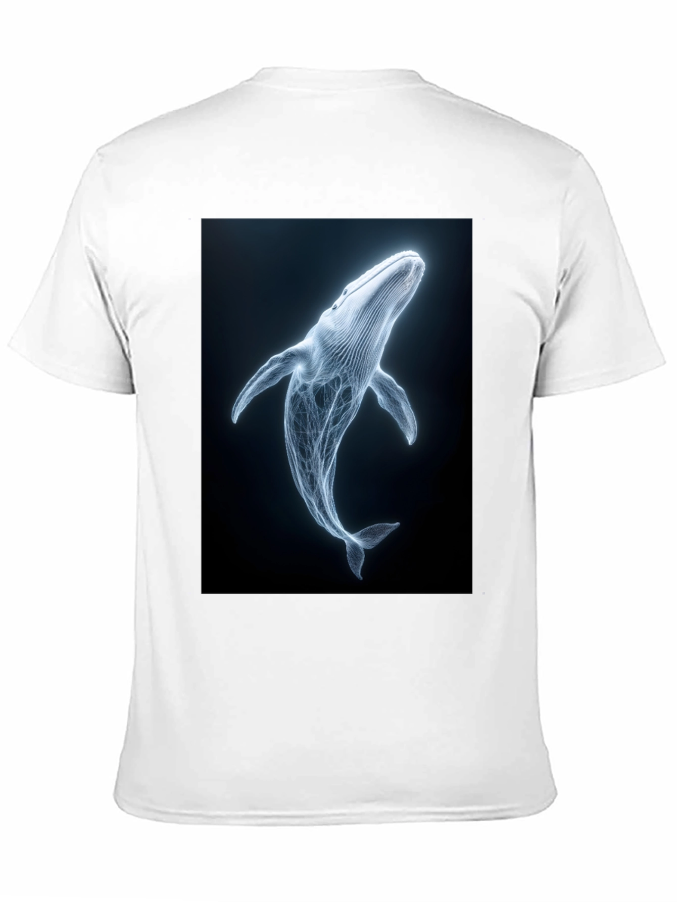 Whale Graphic Print Black T-Shirt
