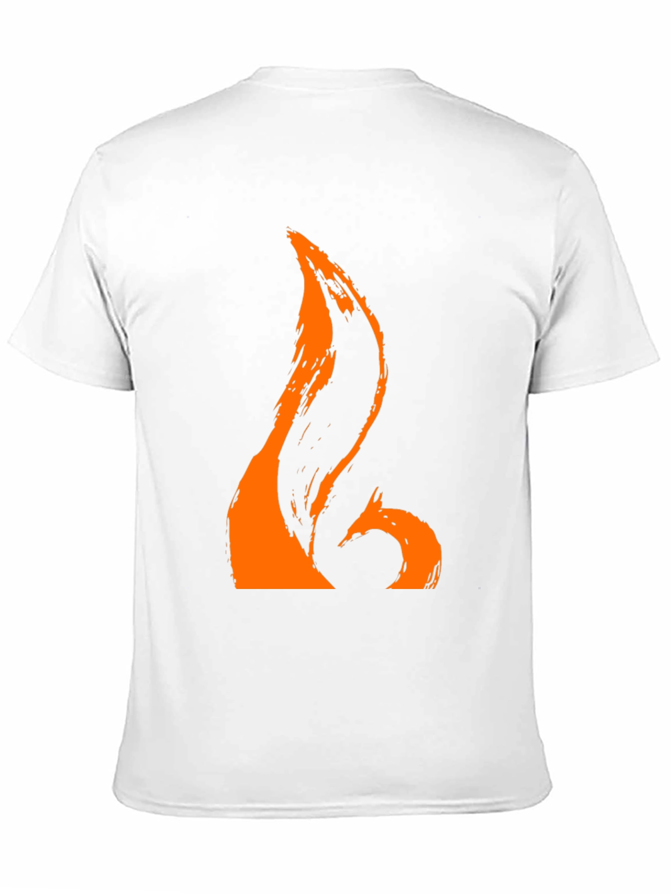 Orange Brushstroke Graphic Tee