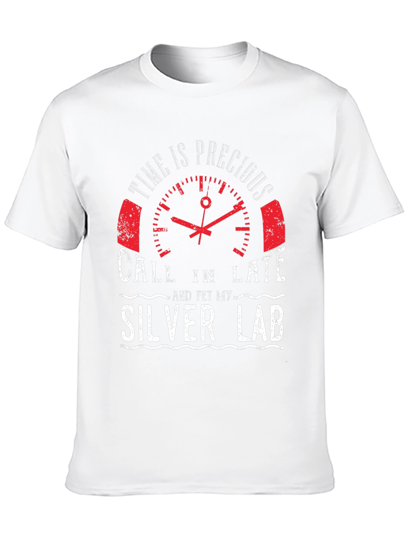 Time Is Precious Silver Lab T-Shirt