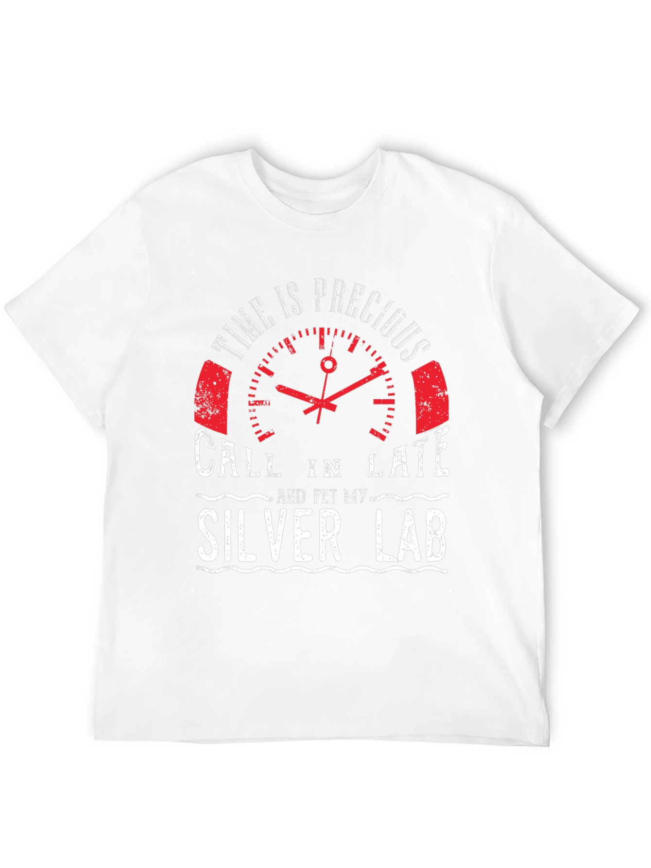 Time Is Precious Silver Lab T-Shirt