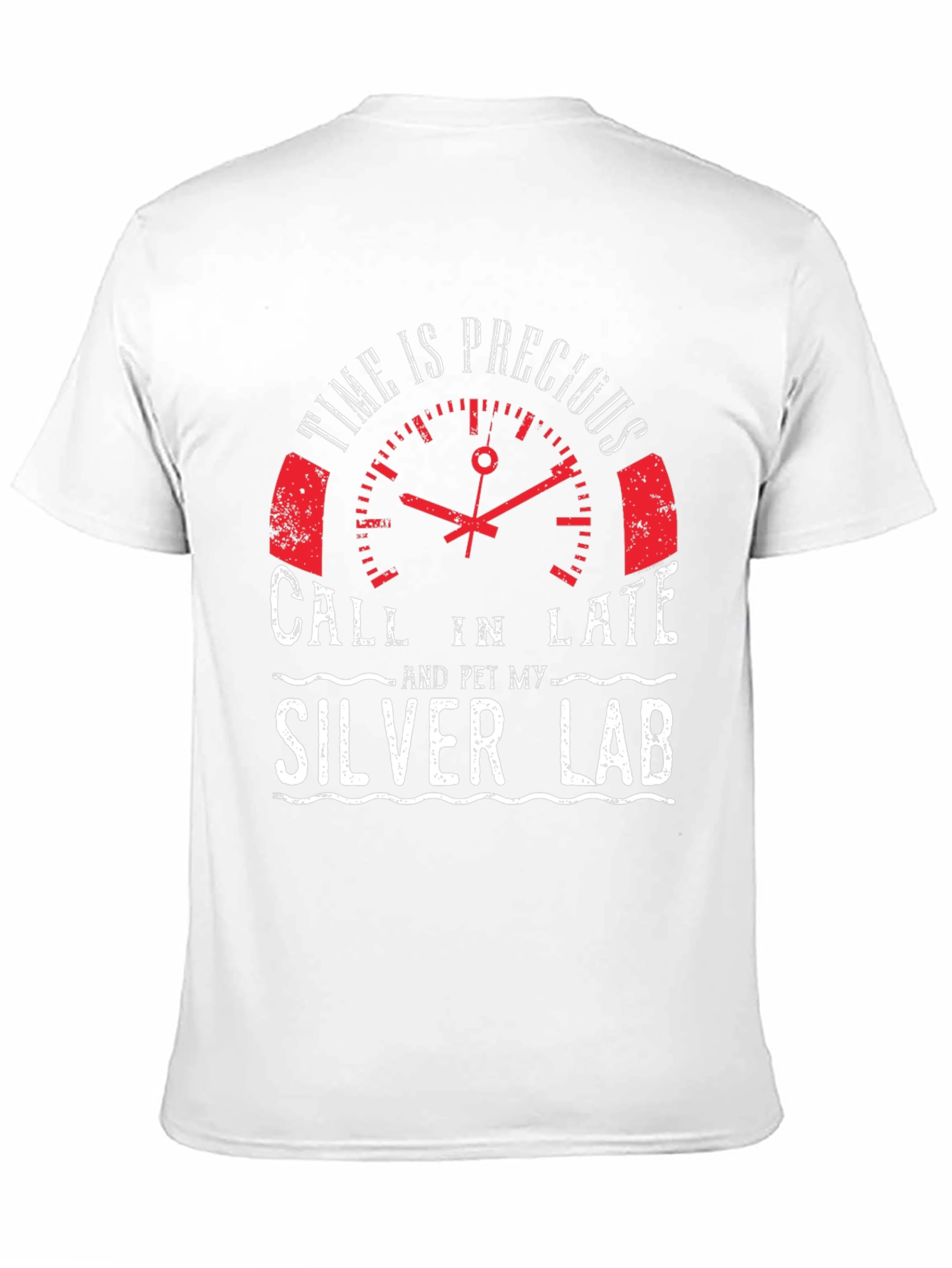 Time Is Precious Silver Lab T-Shirt