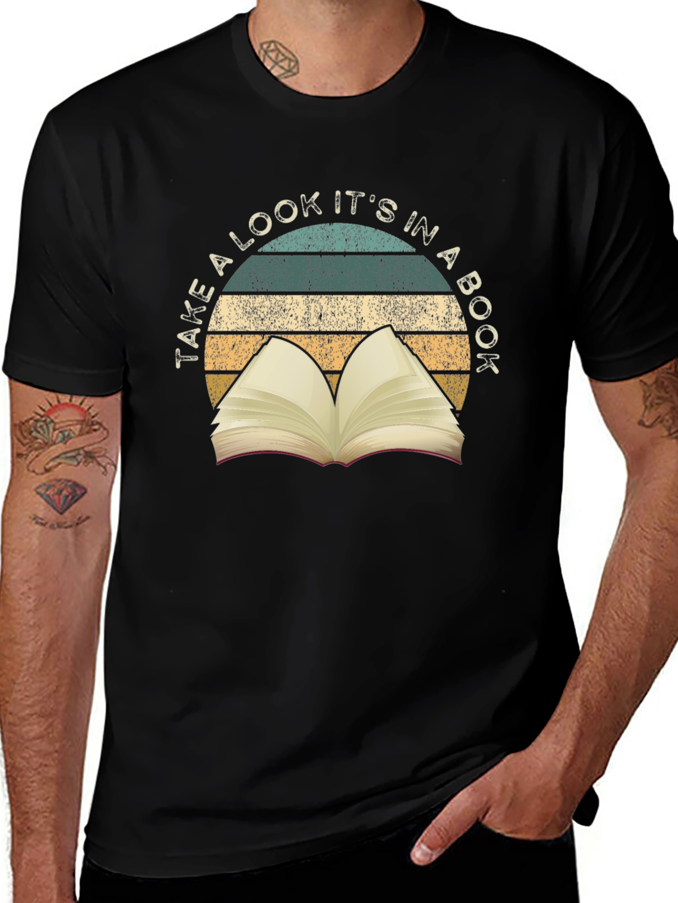 Retro Book Lover T-Shirt