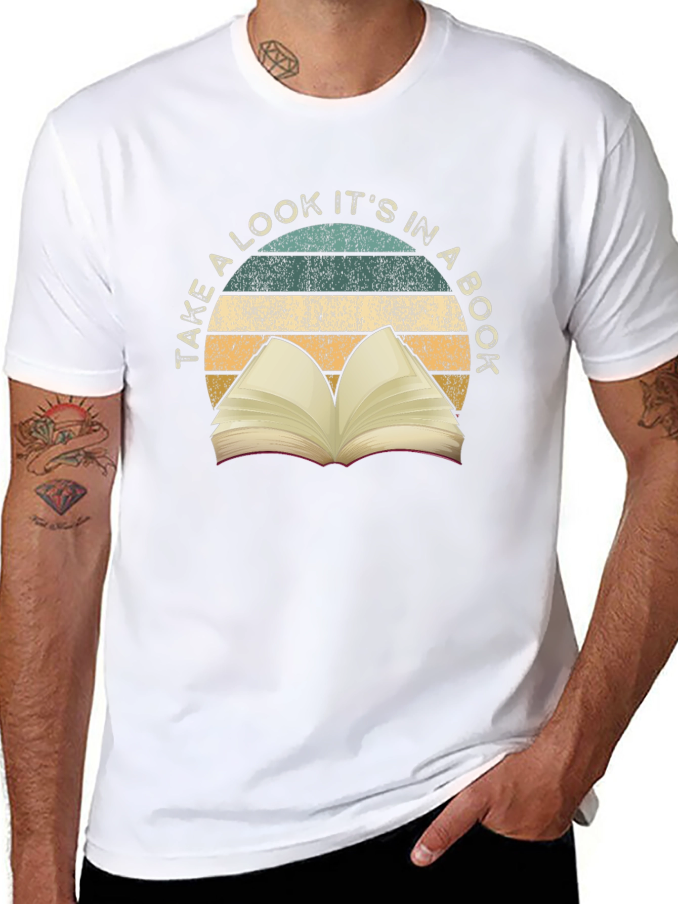 Retro Book Lover T-Shirt