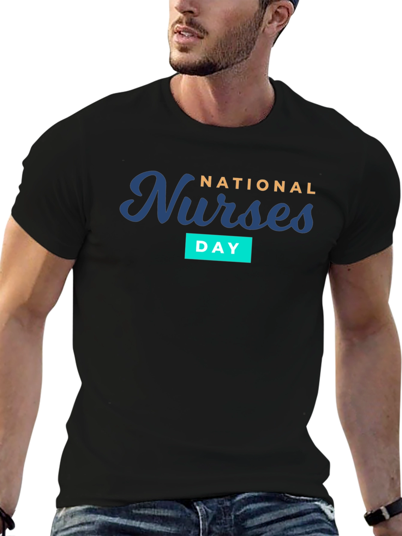 National Nurses Day Black T-Shirt