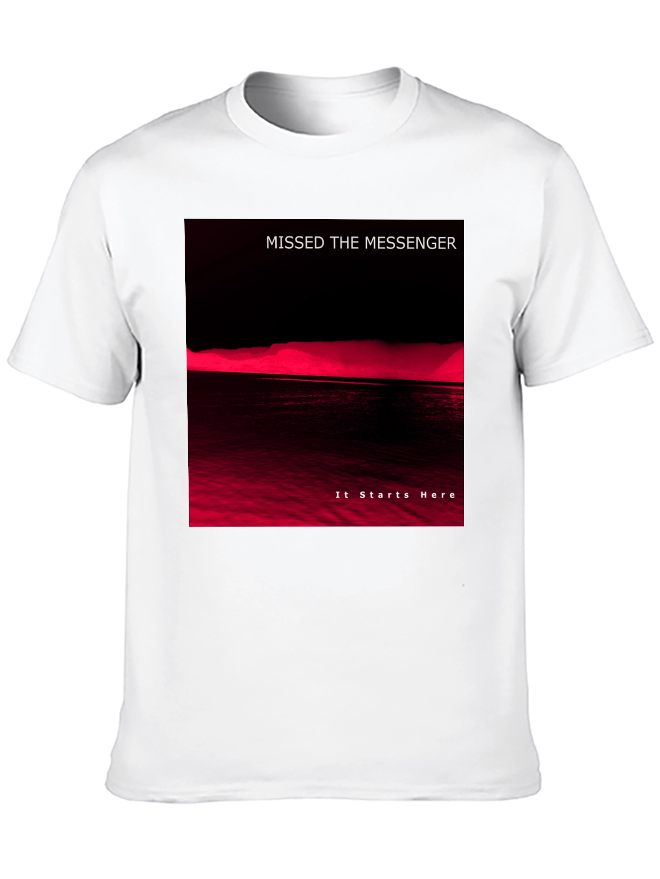 Missed the Messenger Black Graphic T-Shirt