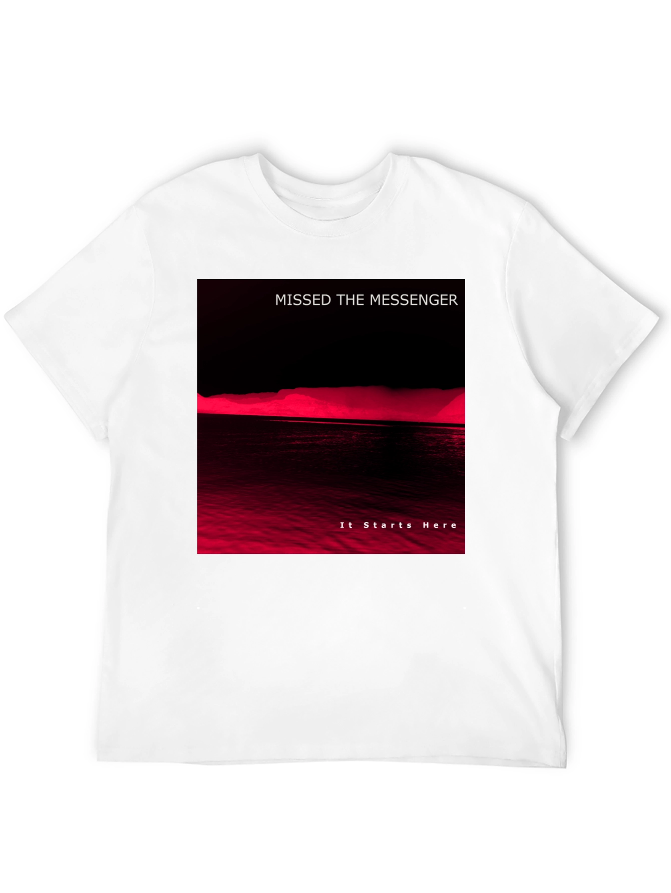 Missed the Messenger Black Graphic T-Shirt