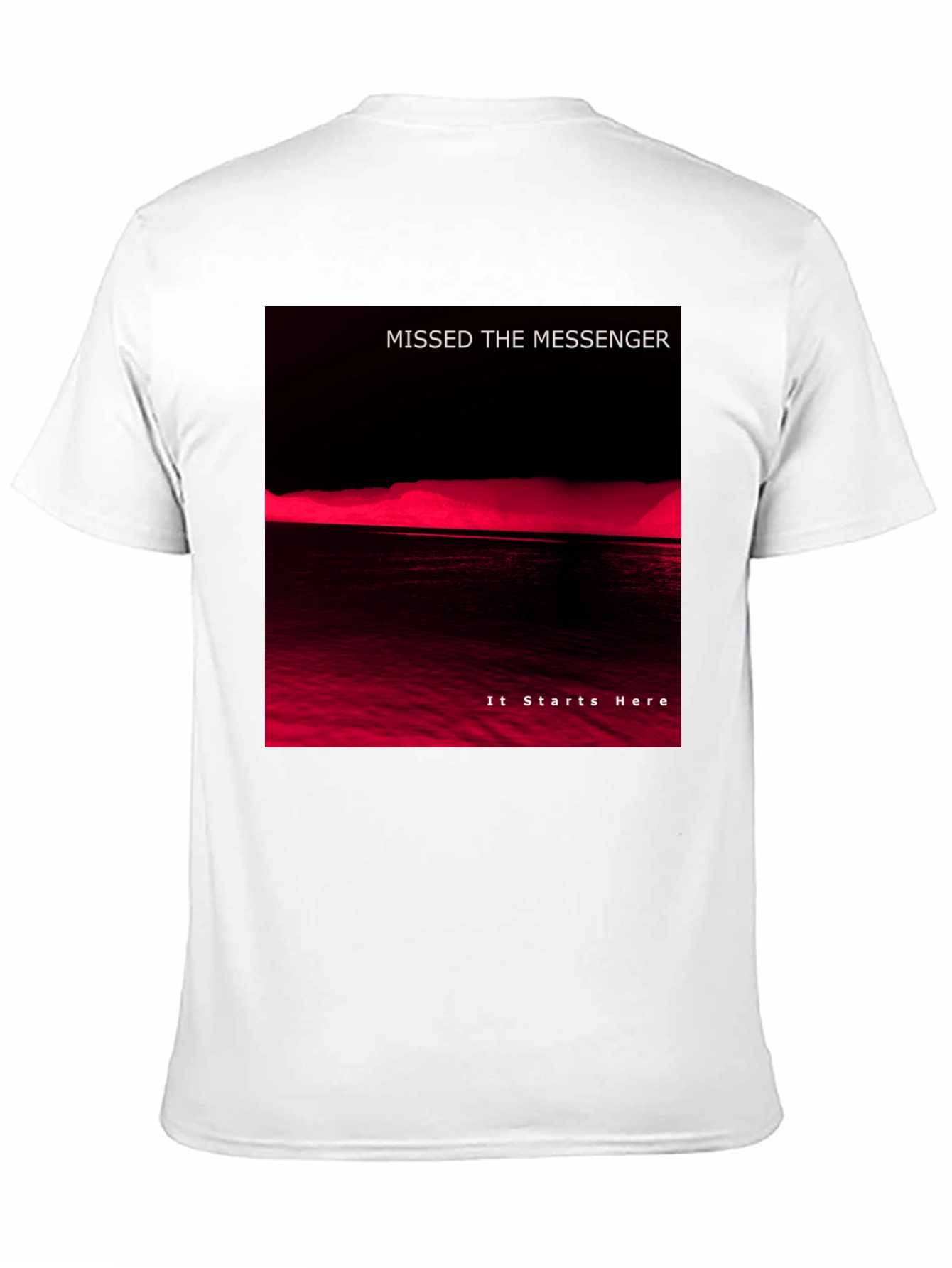 Missed the Messenger Black Graphic T-Shirt