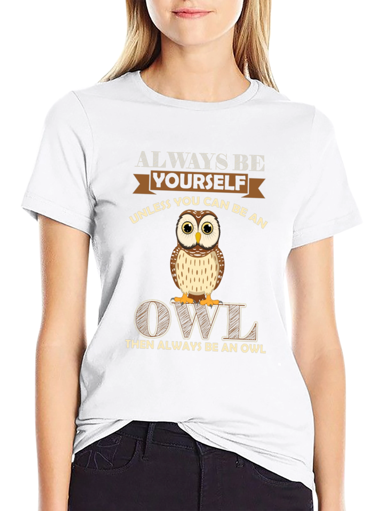 Always Be Yourself Owl Graphic Tee