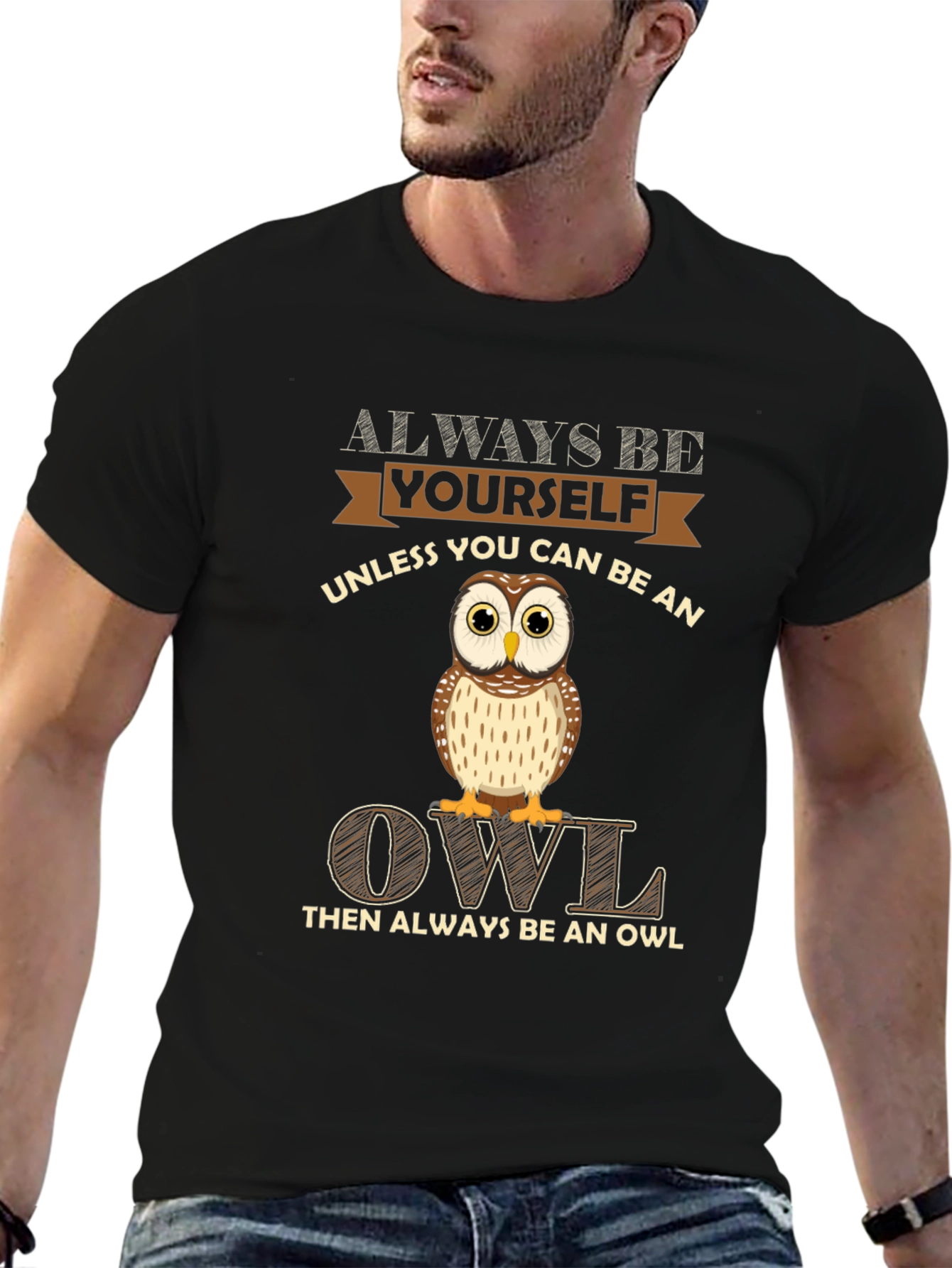 Always Be Yourself Owl Graphic Tee