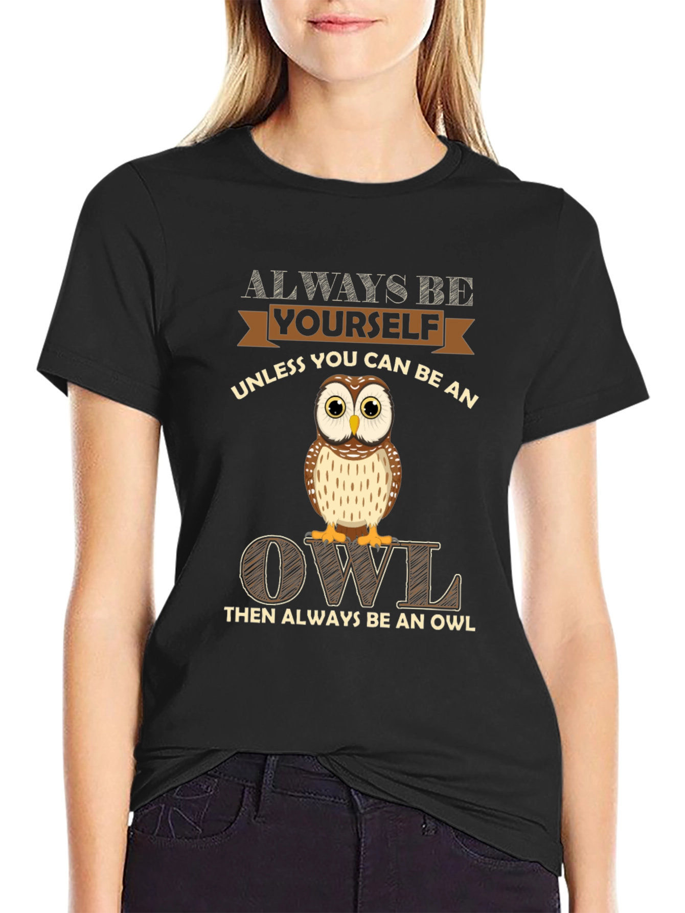 Always Be Yourself Owl Graphic Tee
