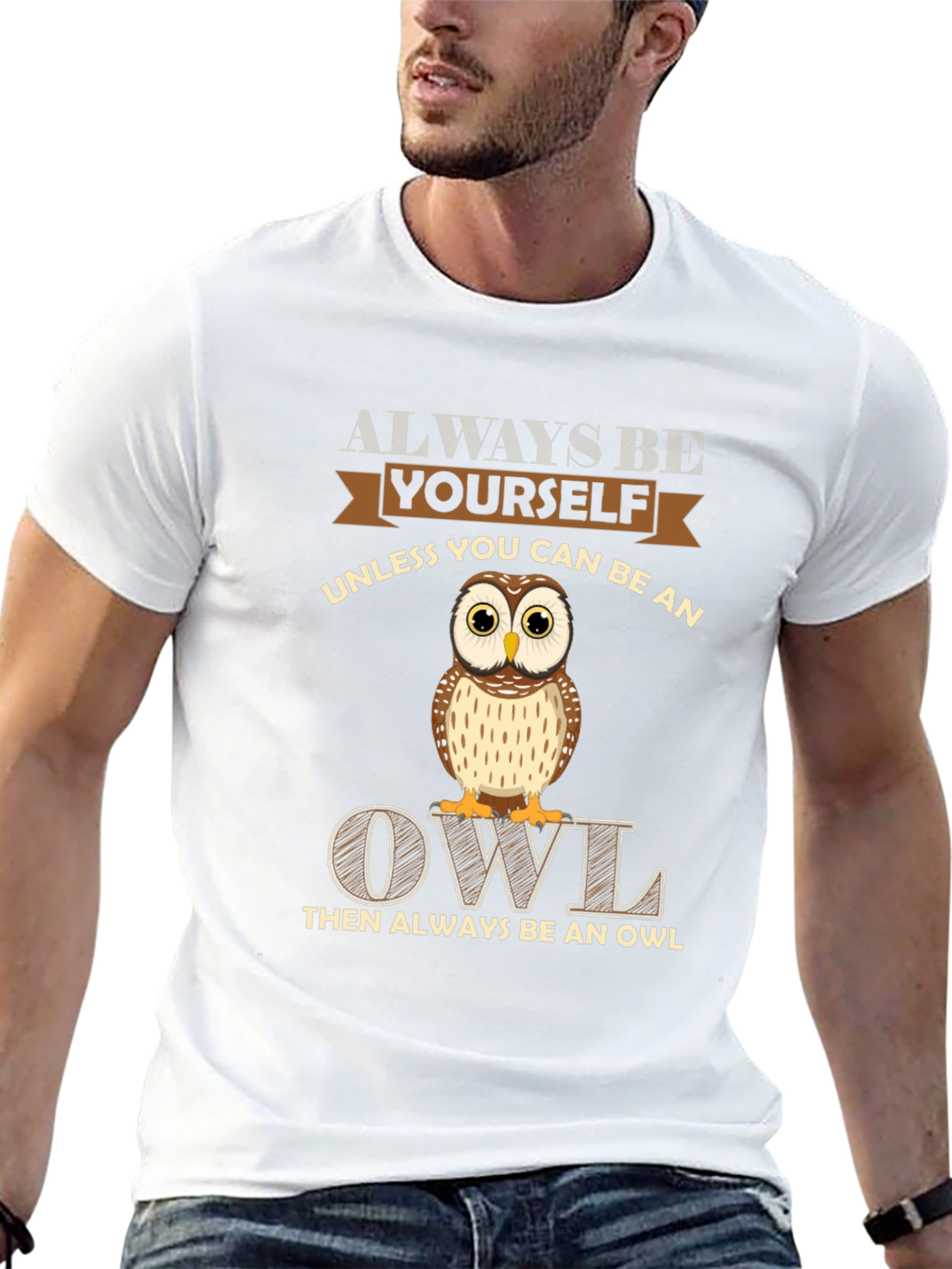 Always Be Yourself Owl Graphic Tee