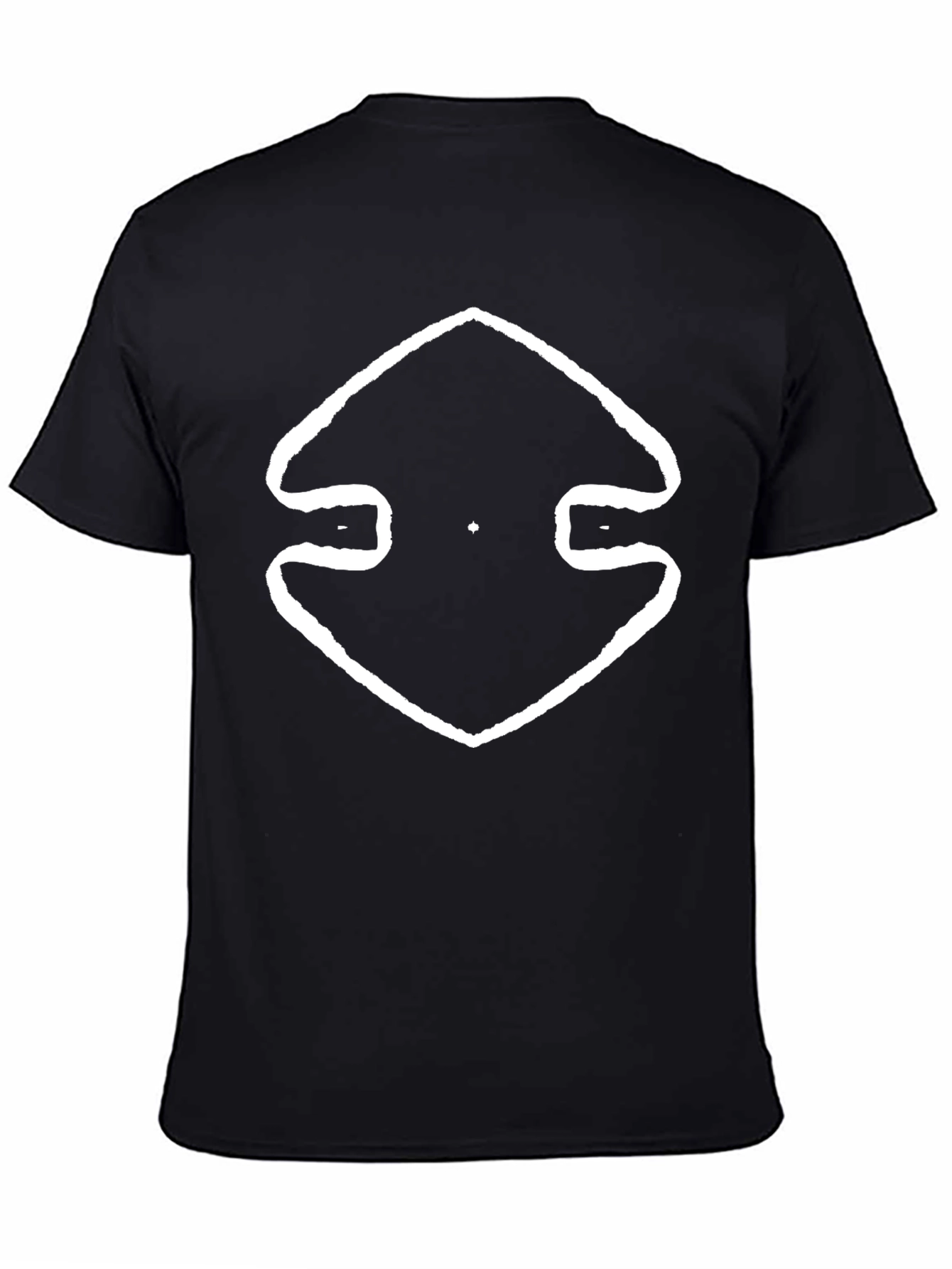 Abstract Graphic Black Tee