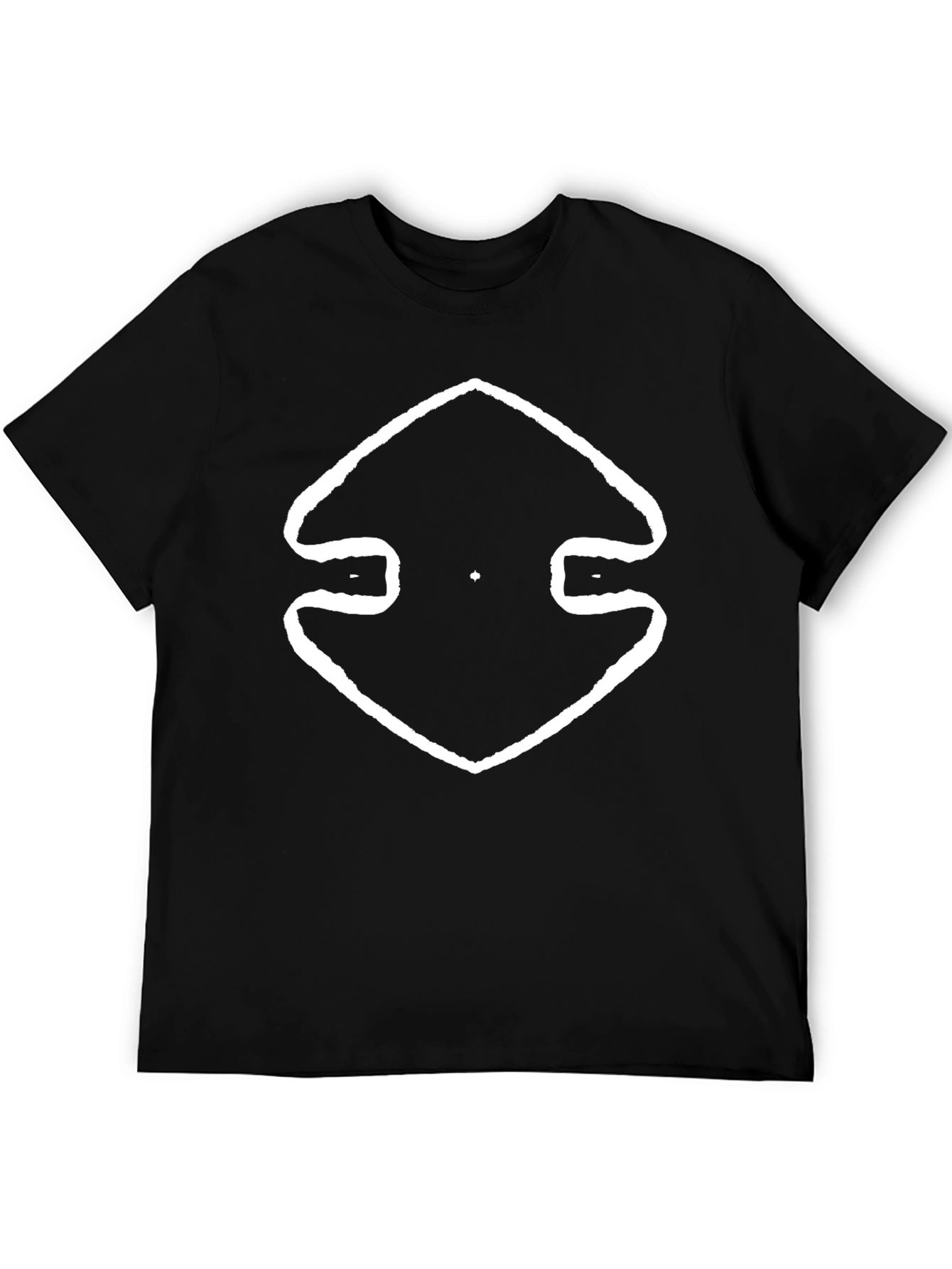 Abstract Graphic Black Tee