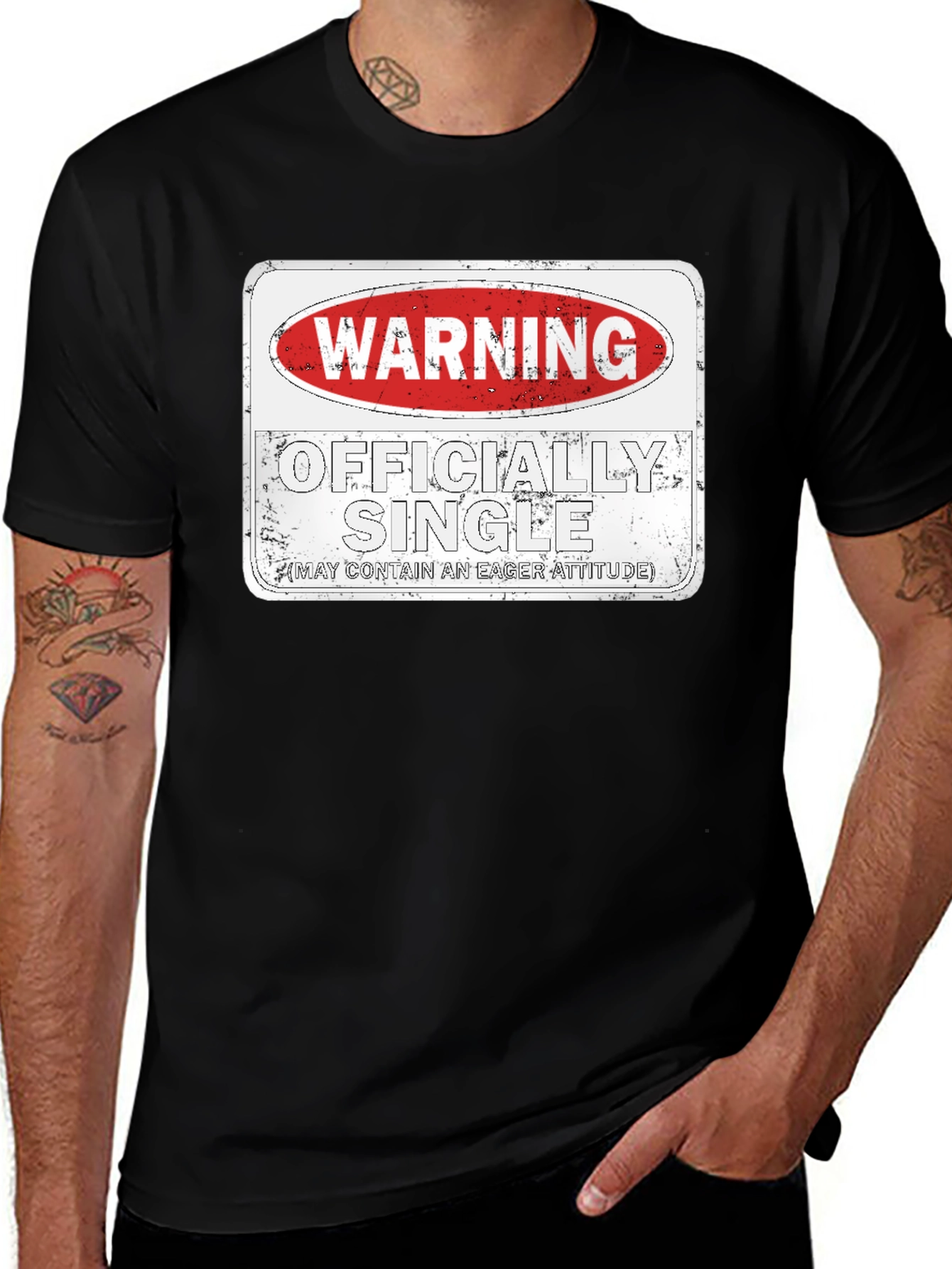 Warning Officially Single T-Shirt