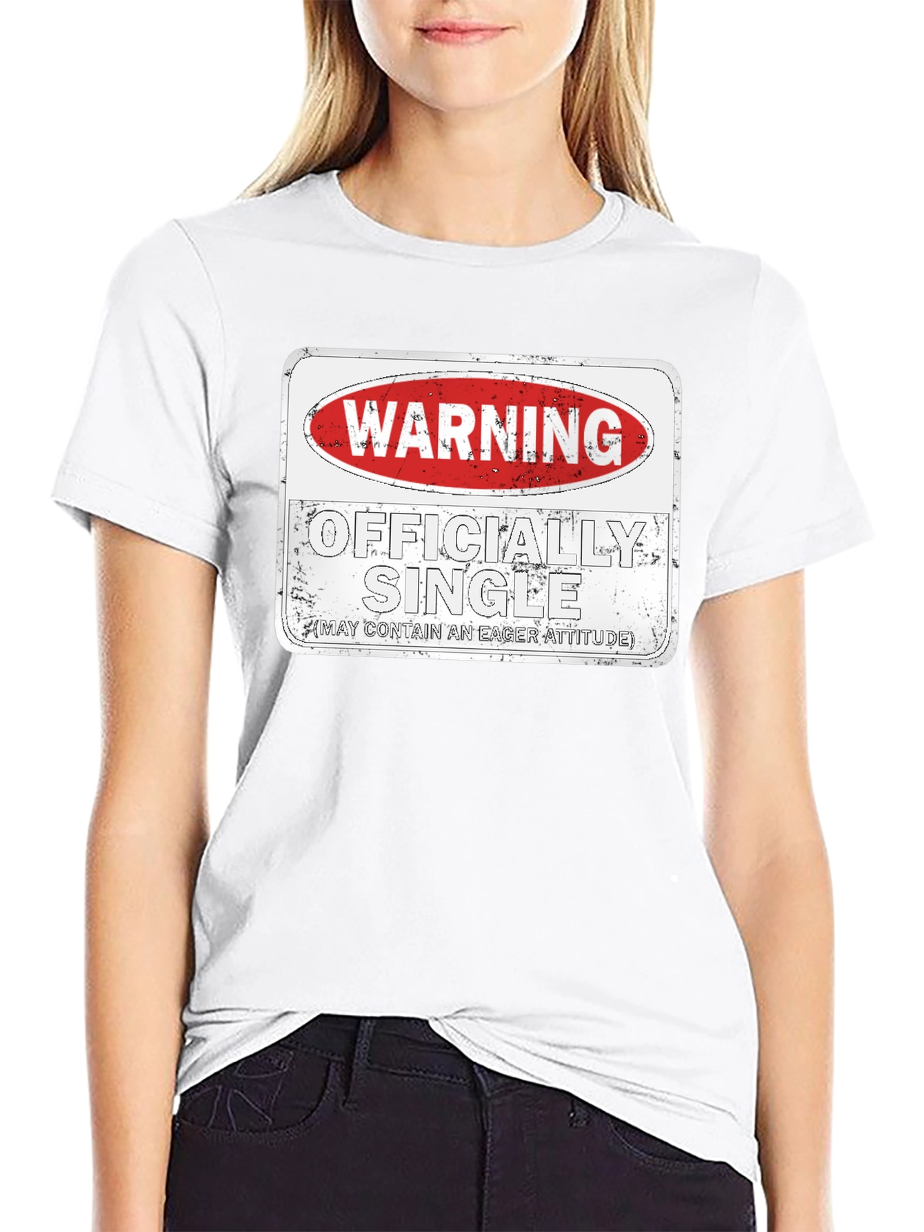 Warning Officially Single T-Shirt