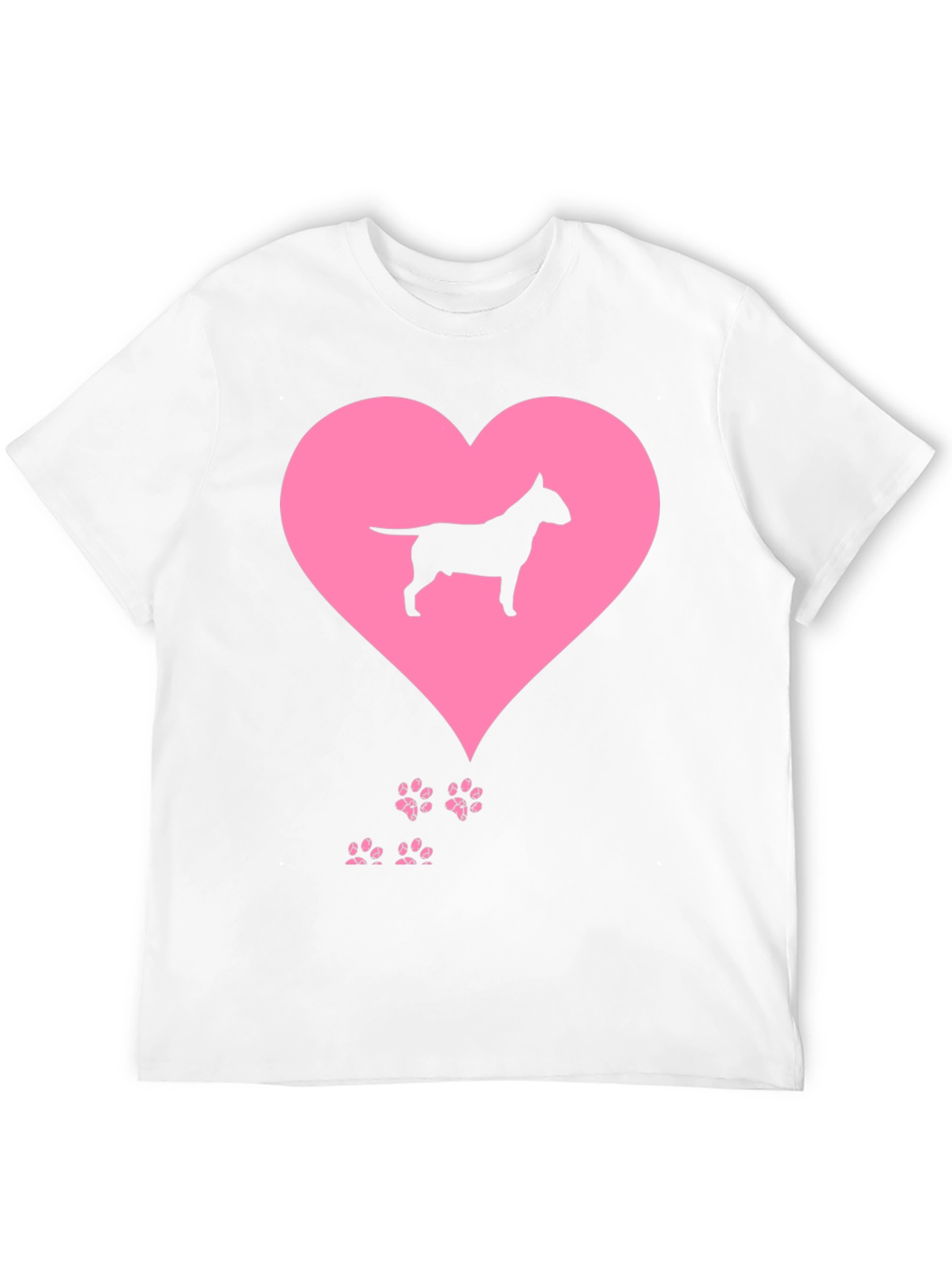 Bull Terrier Heart T-Shirt - Dog Lover Tee