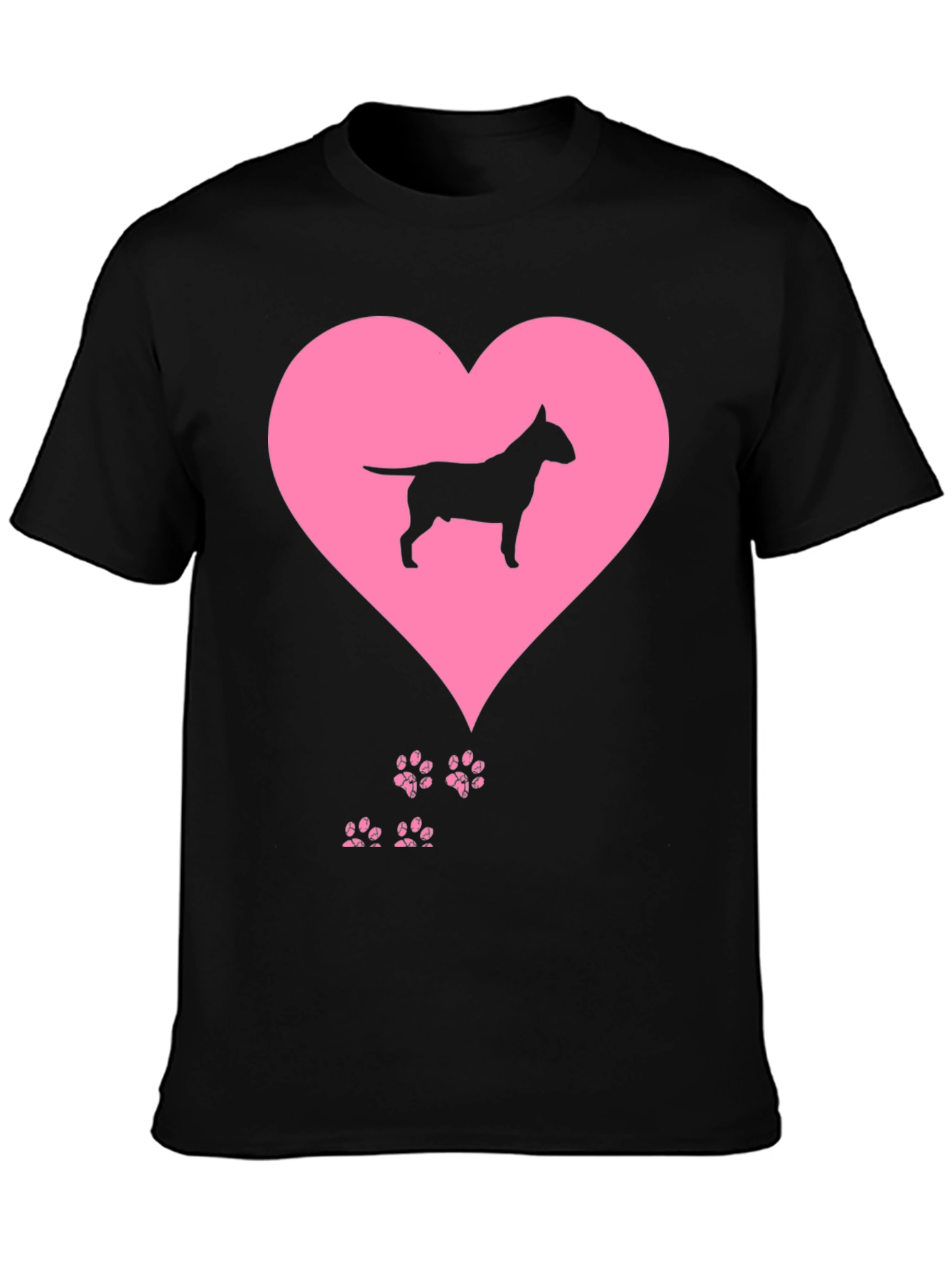 Bull Terrier Heart T-Shirt - Dog Lover Tee