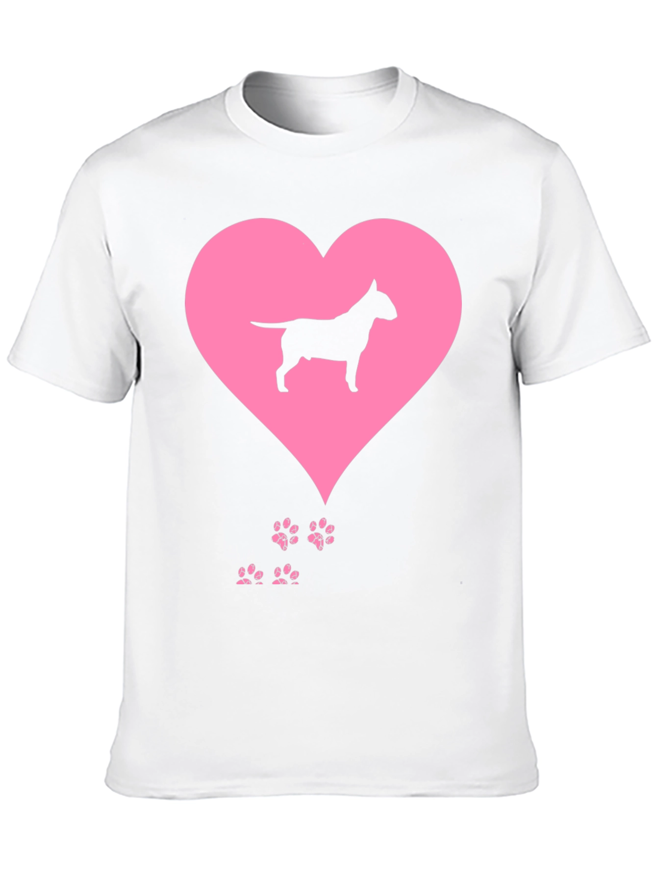 Bull Terrier Heart T-Shirt - Dog Lover Tee