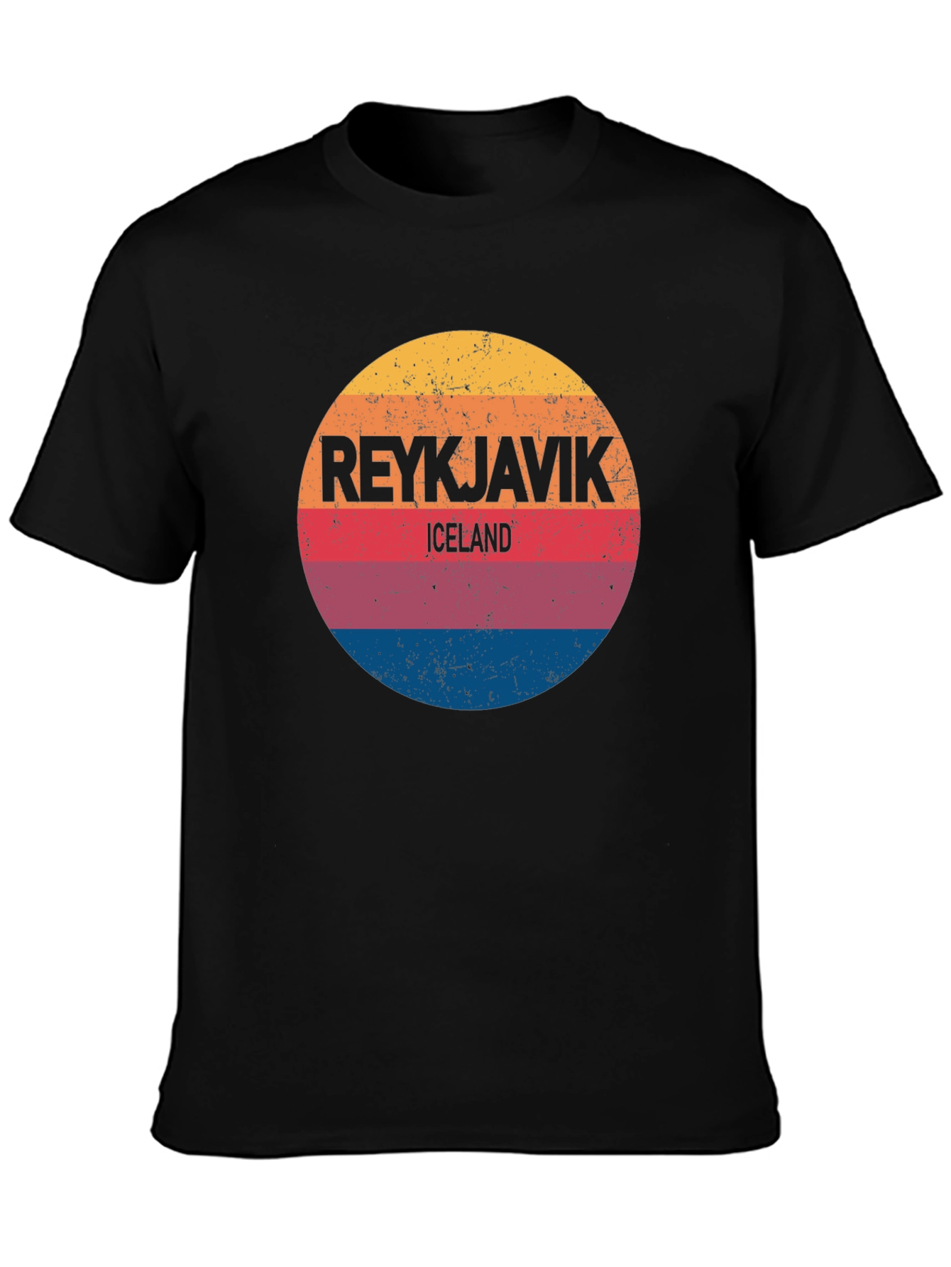 Reykjavik Iceland Retro Style T-Shirt