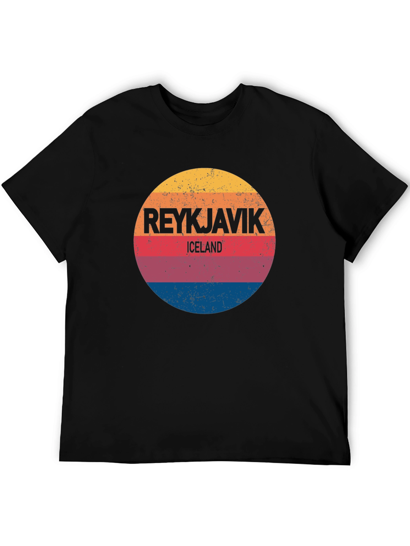 Reykjavik Iceland Retro Style T-Shirt