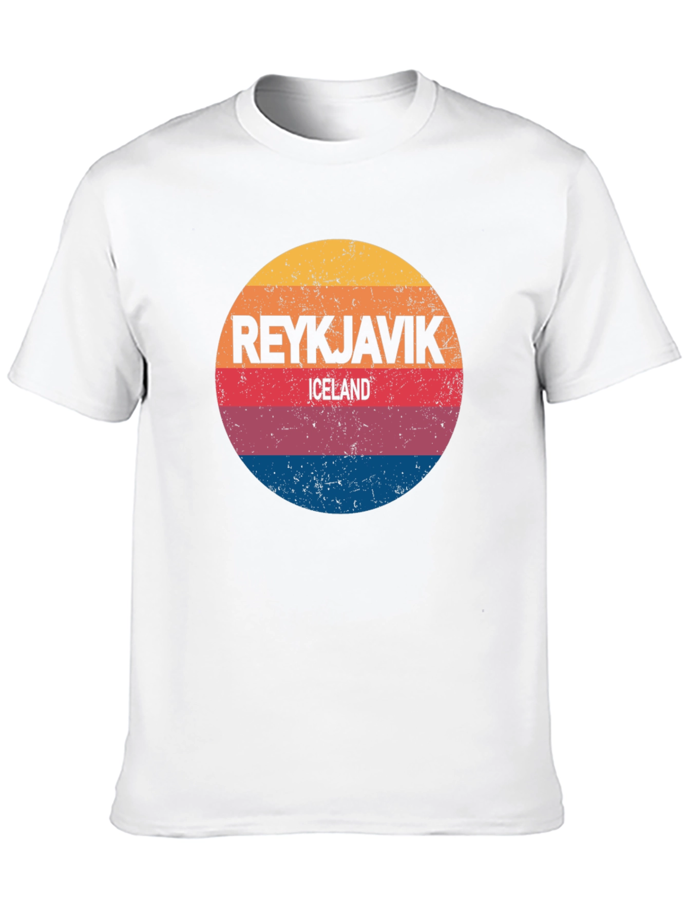 Reykjavik Iceland Retro Style T-Shirt