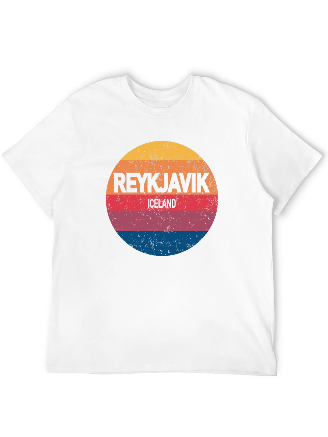 Reykjavik Iceland Retro Style T-Shirt