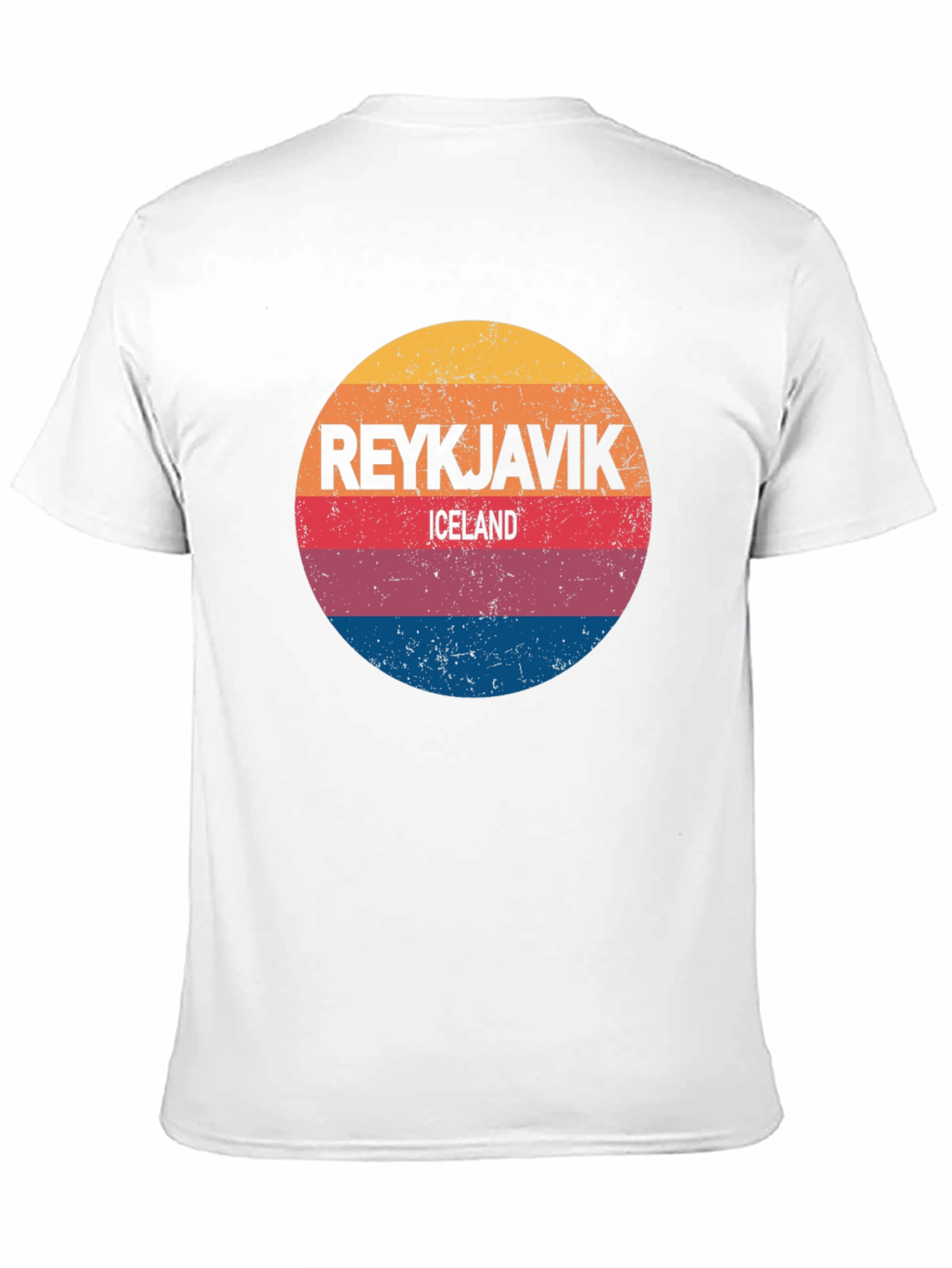 Reykjavik Iceland Retro Style T-Shirt