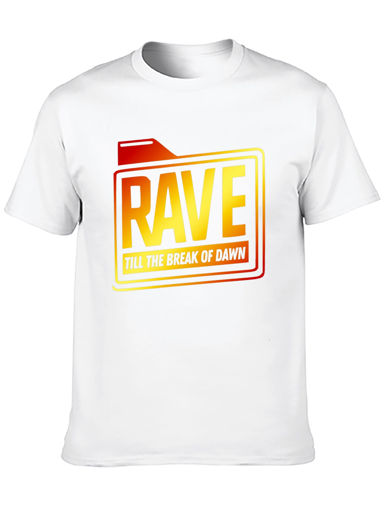 Rave Till Dawn Black Graphic Tee