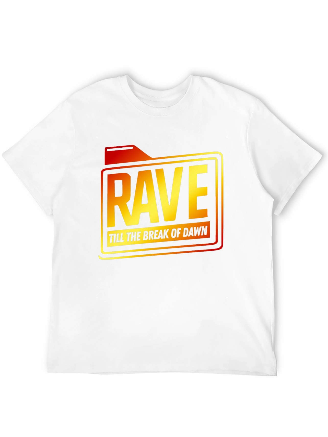 Rave Till Dawn Black Graphic Tee