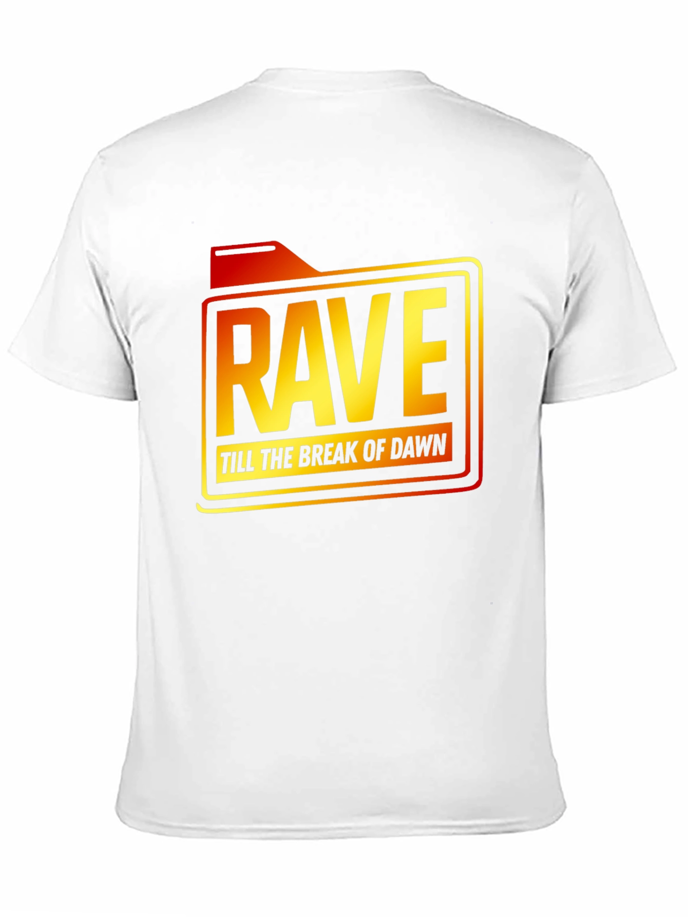 Rave Till Dawn Black Graphic Tee